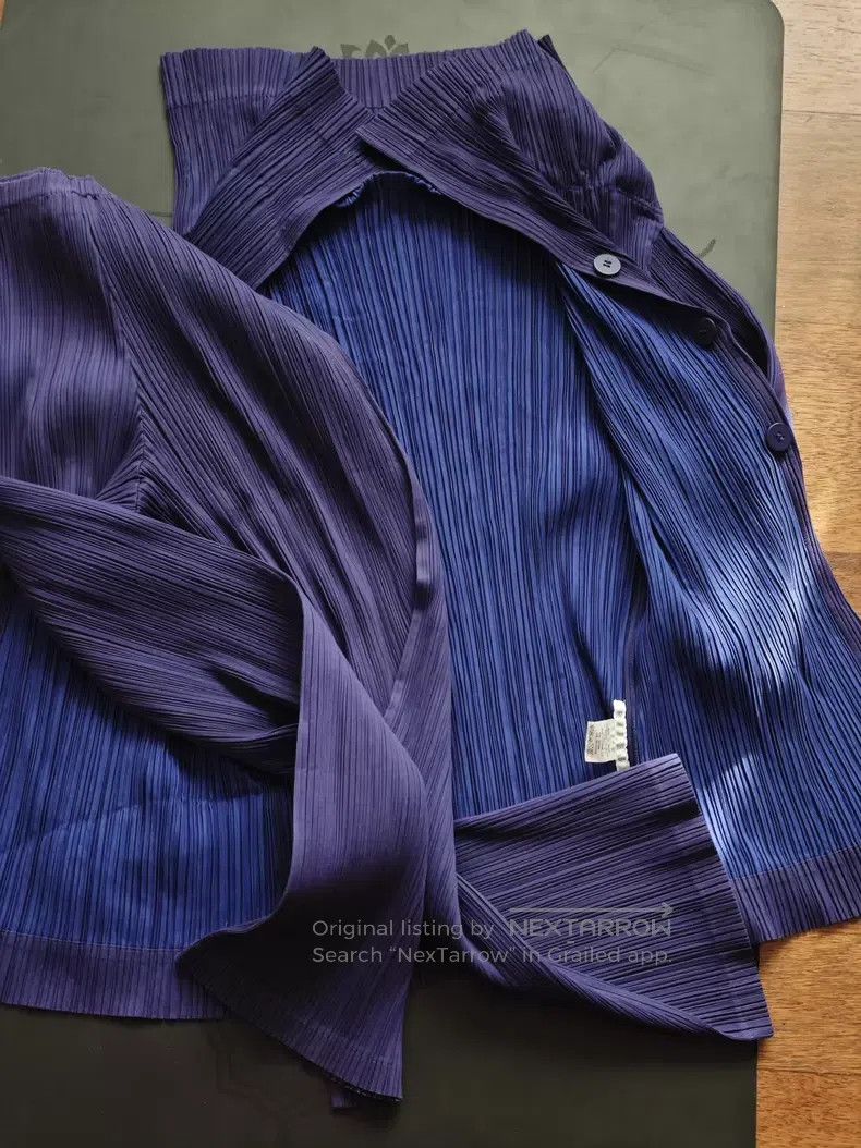 Issey Miyake Issey Miyake Blue Jacket Size L / US 10 / IT 46 - 9 Thumbnail