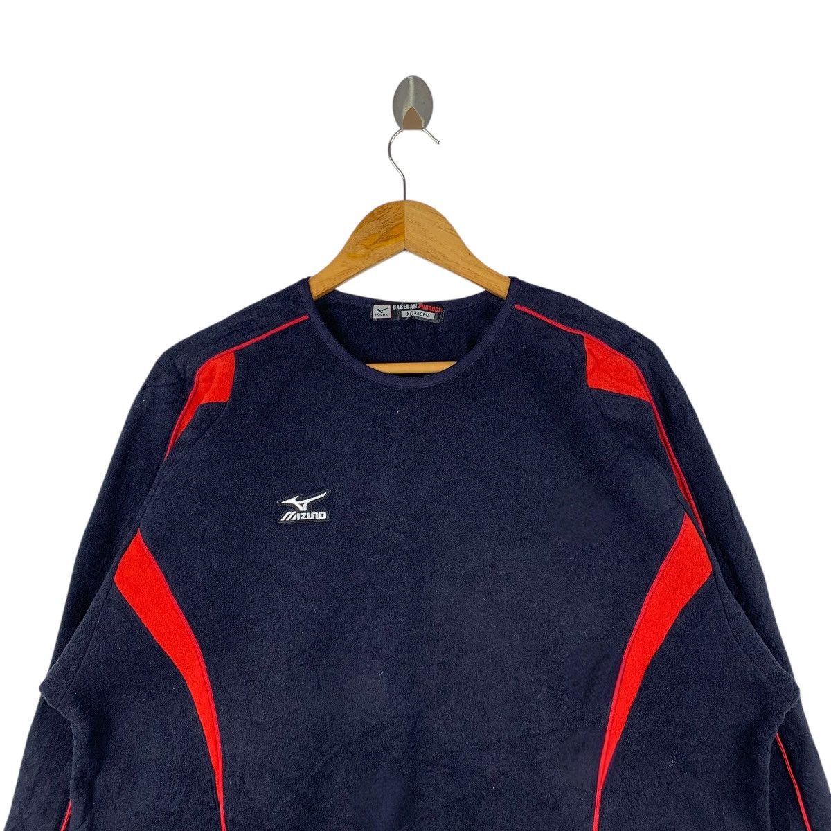 Mizuno MIZUNO Baseball Sportswear Small Logo Fleece Pullover Jumper Size US XL / EU 56 / 4 - 3 Thumbnail