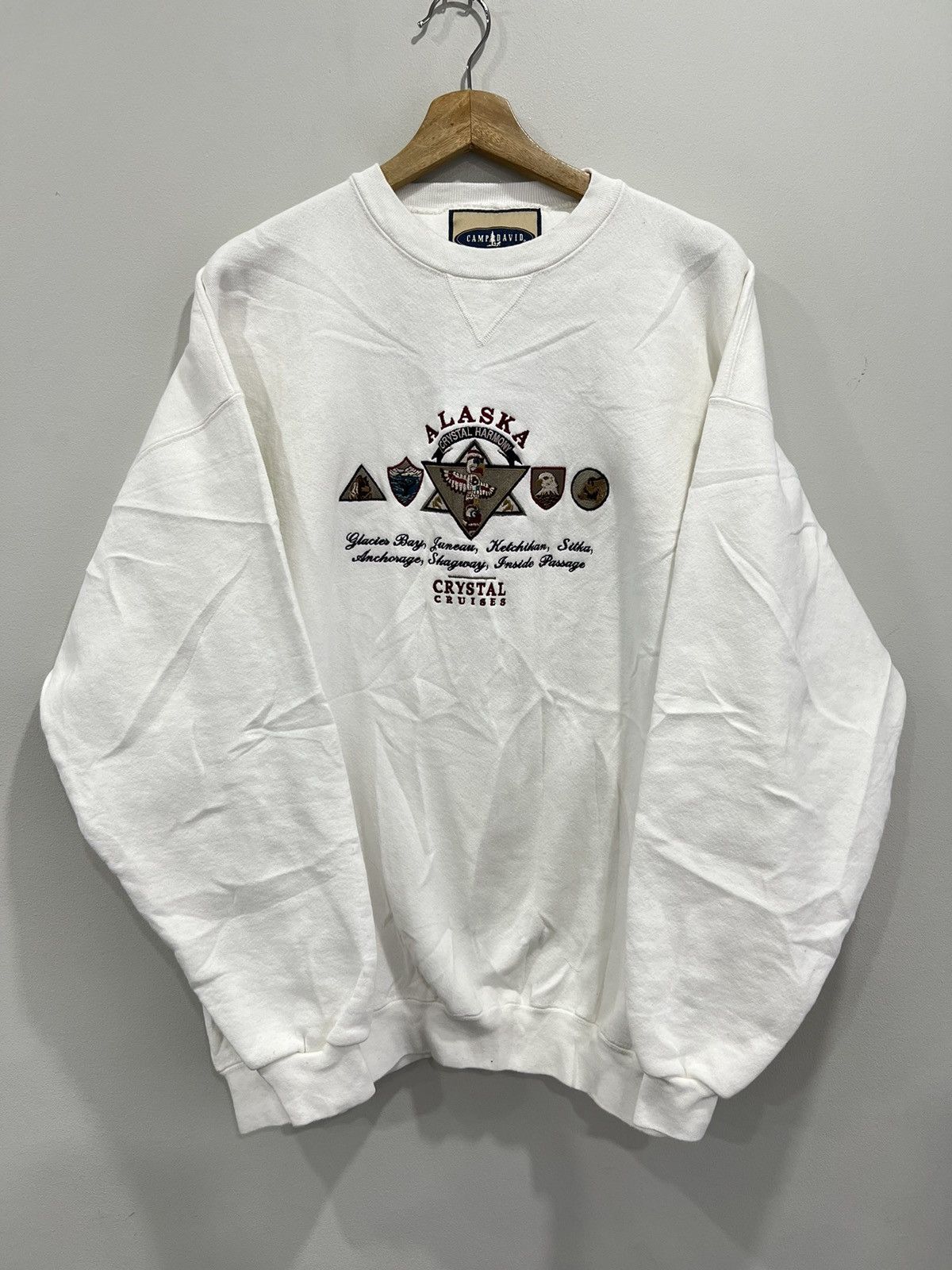 Japanese Brand Vintage Alaska Location Sweater Sweatshirt crewneck Size US XL / EU 56 / 4 - 1 Thumbnail