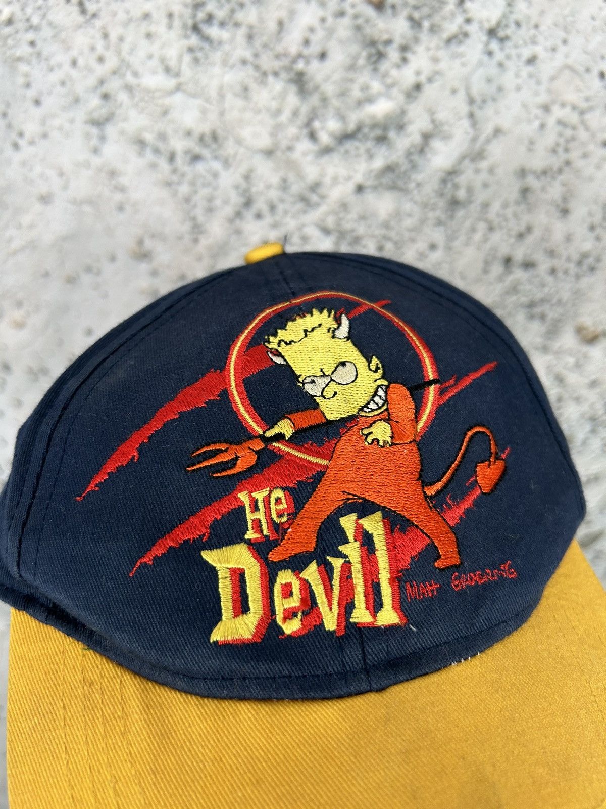 Other Vintage 90s Bart Simpson He Devil Hat Cap Movie Rare Hype Size ONE SIZE - 2 Thumbnail