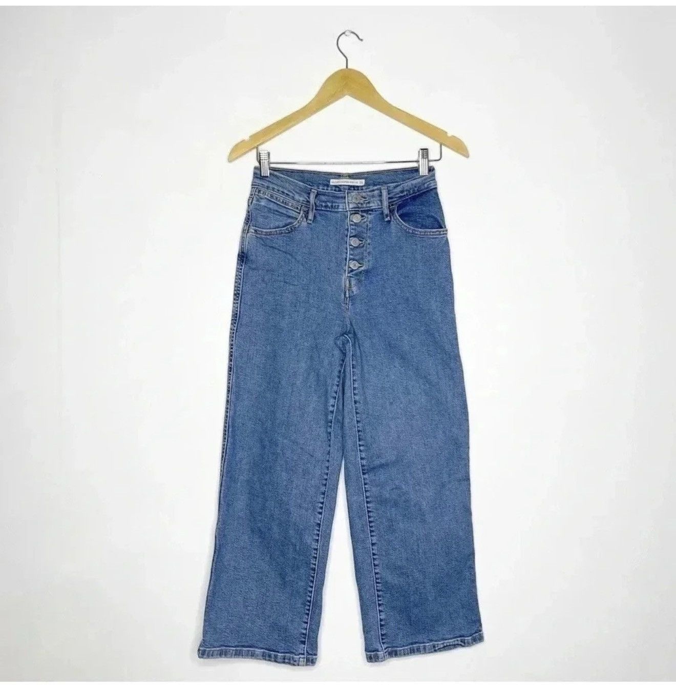 Levi's Levi Wide Leg Jeans Mile High Cropped Wide Leg Size 26 Size 26" / US 2 / IT 38 - 2 Thumbnail