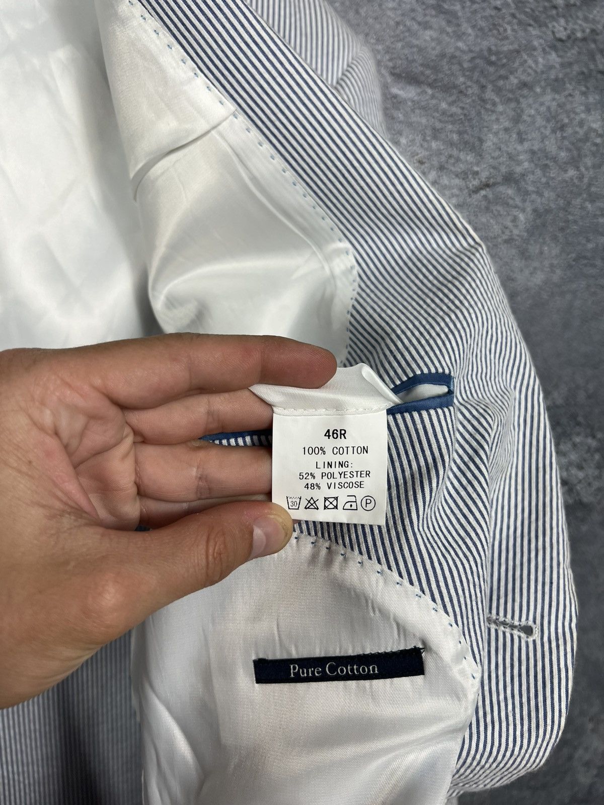 Other Vintage Gurteen Pure Cotton Classic Blazer Size 46R - 11 Thumbnail