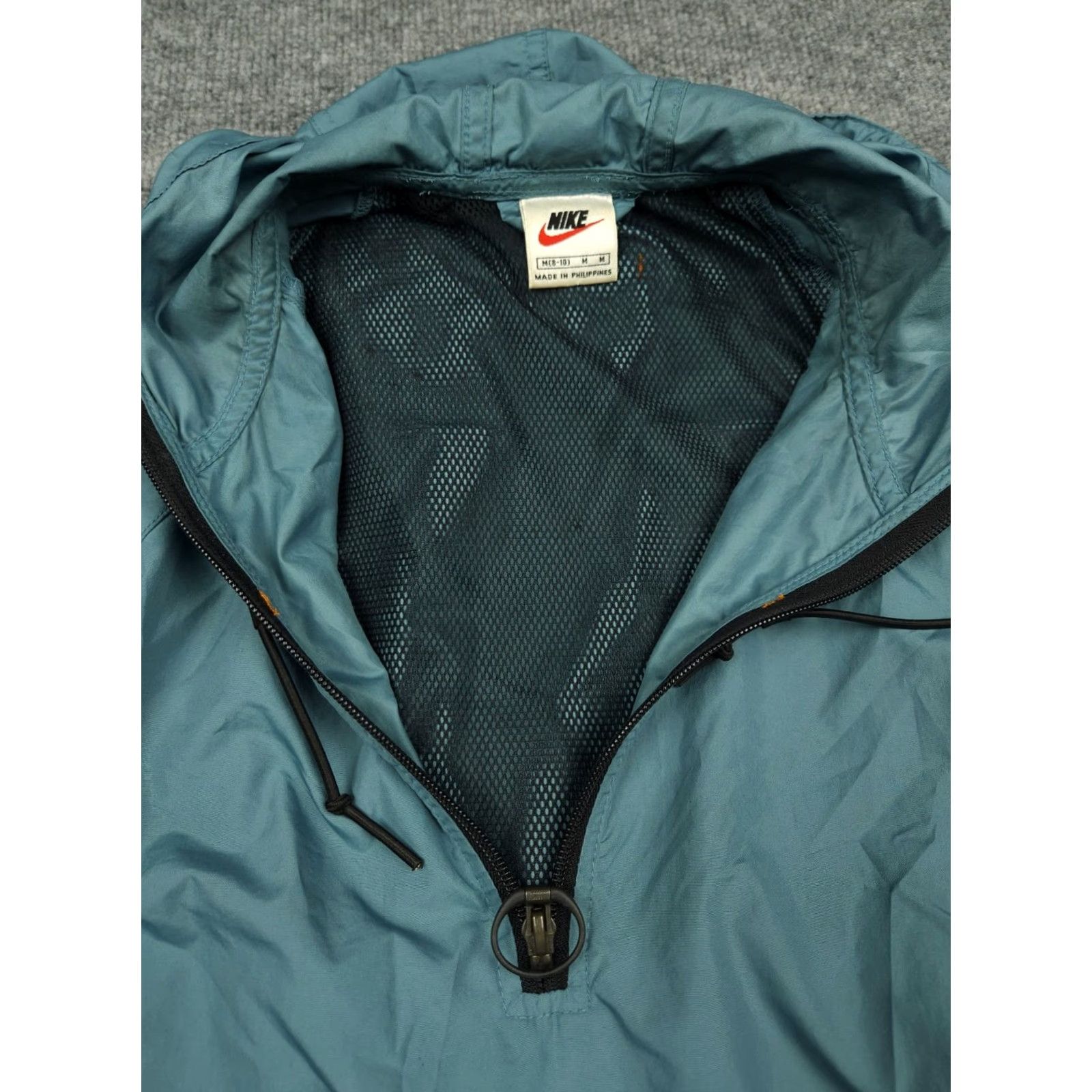 Nike VINTAGE Nike Jacket Women Medium Green 1/4 Zip Lightweight White Label Packable Windbreaker Size M / US 6-8 / IT 42-44 - 5 Thumbnail