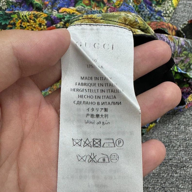 Gucci Gucci Embroidered Tiger Floral Short Sleeve Shirt-2506 Size US L / EU 52-54 / 3 - 3 Thumbnail