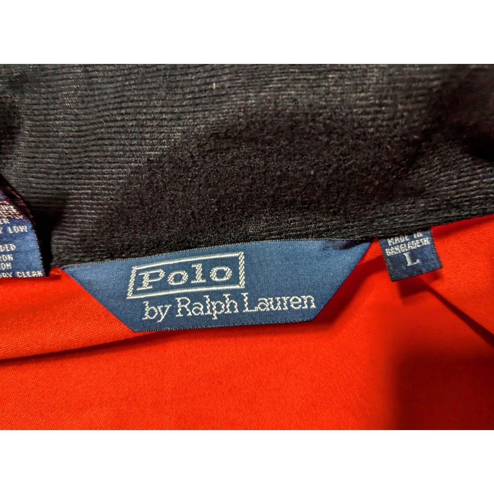 Polo Ralph Lauren VTG POLO RALPH LAUREN Men Large Orange Full Zip Long Sleeve Windbreaker Jacket Size US L / EU 52-54 / 3 - 5 Thumbnail