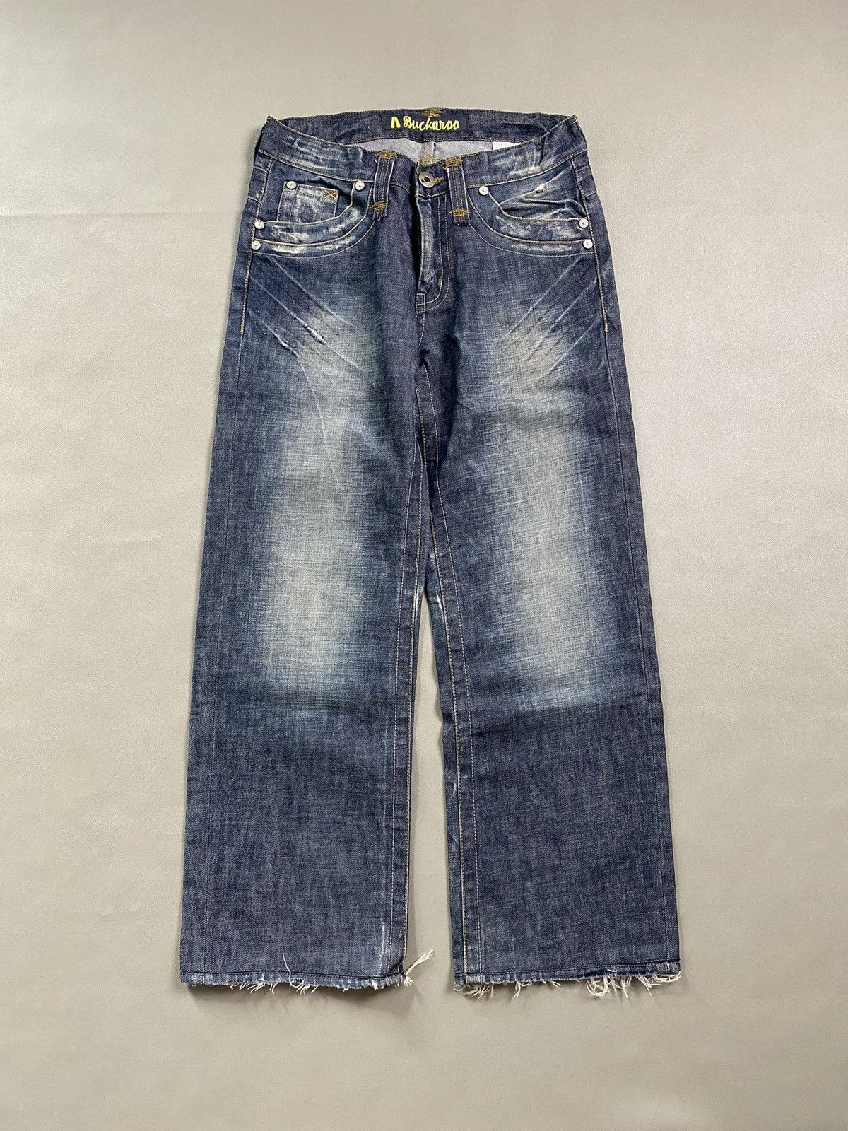 If Six Was Nine × Japanese Brand × Le Grande Bleu (L.G.B.) 2000s Buckaroo Mudwash Baggy Jeans Size US 32 / EU 48 - 1 Thumbnail