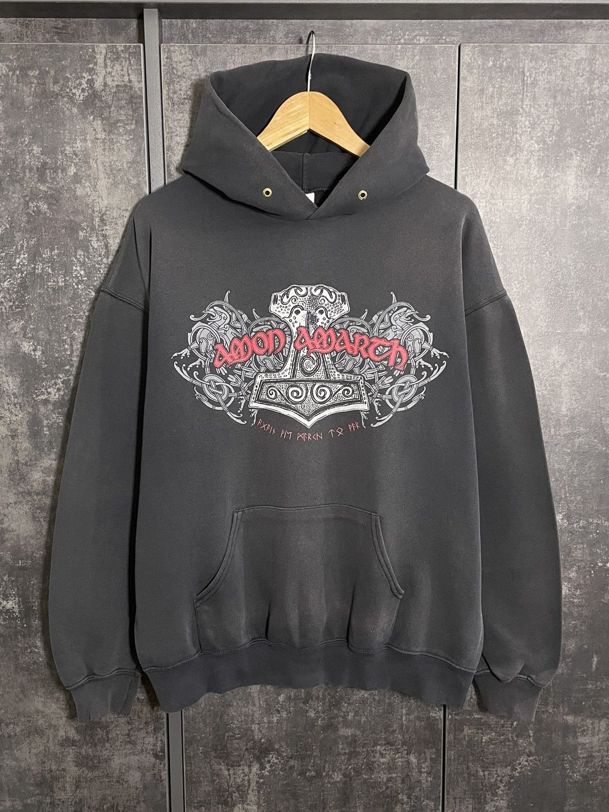 Band Tees Crazy Vintage Amon Amarth Faded Hoodie Darkthrone Deftones Size US XL / EU 56 / 4 - 2 Thumbnail