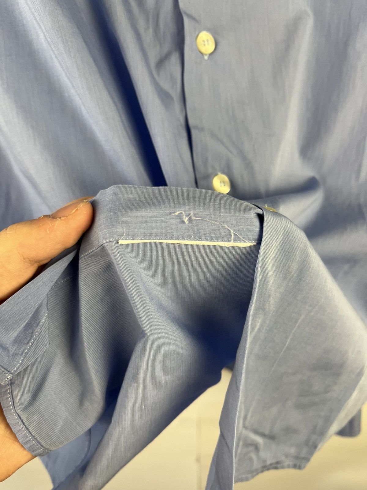 Etro Etro Luxury Solid Long Sleeve Shirt Button Up Made in Italy Size US L / EU 52-54 / 3 - 8 Thumbnail