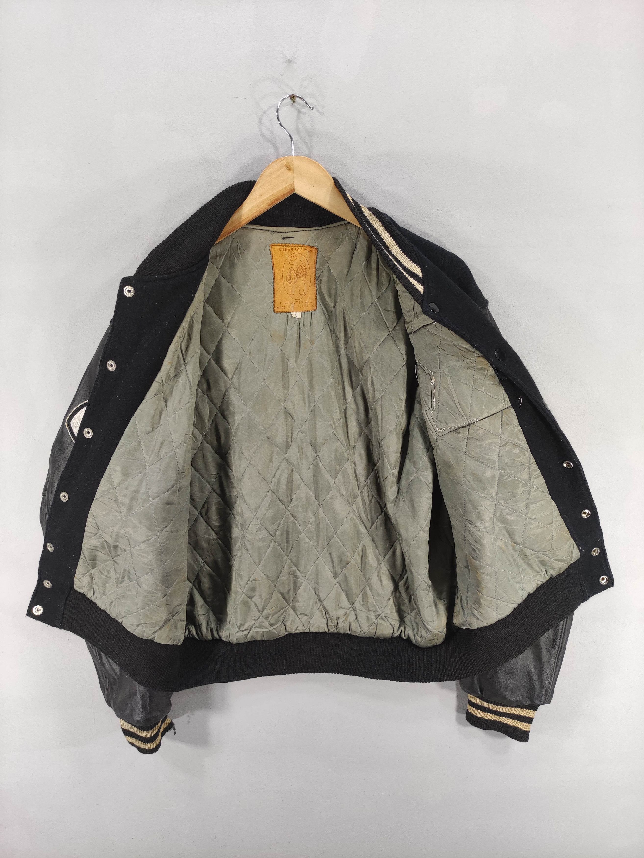 Golden Bear Vintage Golden Bear Varsity Wool Jacket Sleeve Leather Size US L / EU 52-54 / 3 - 8 Thumbnail