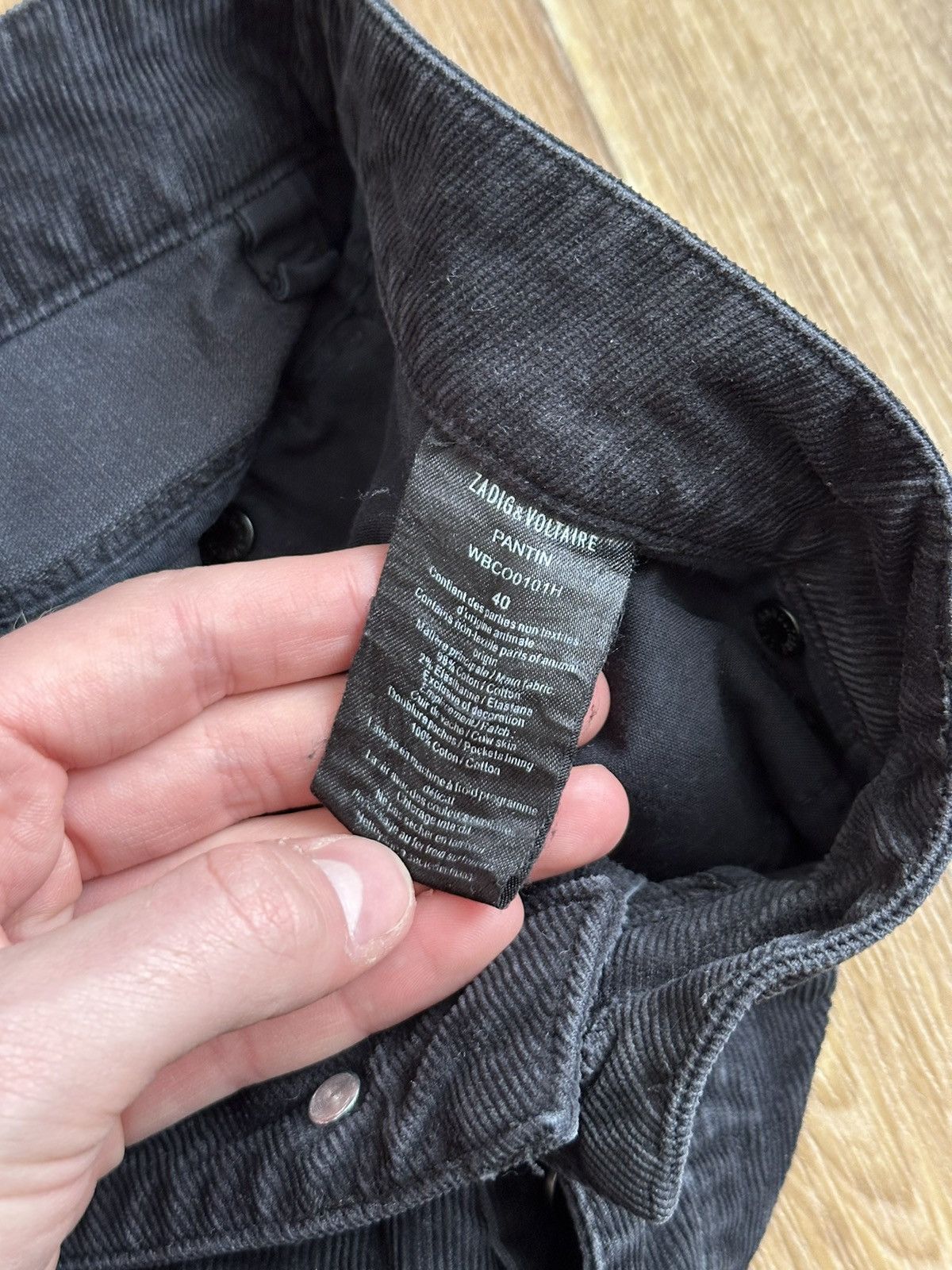 Designer × Zadig & Voltaire Archive Zadig Voltaire Homme Bottom 40 Corduroy Pants Size 27" / US 4 / IT 40 - 10 Thumbnail