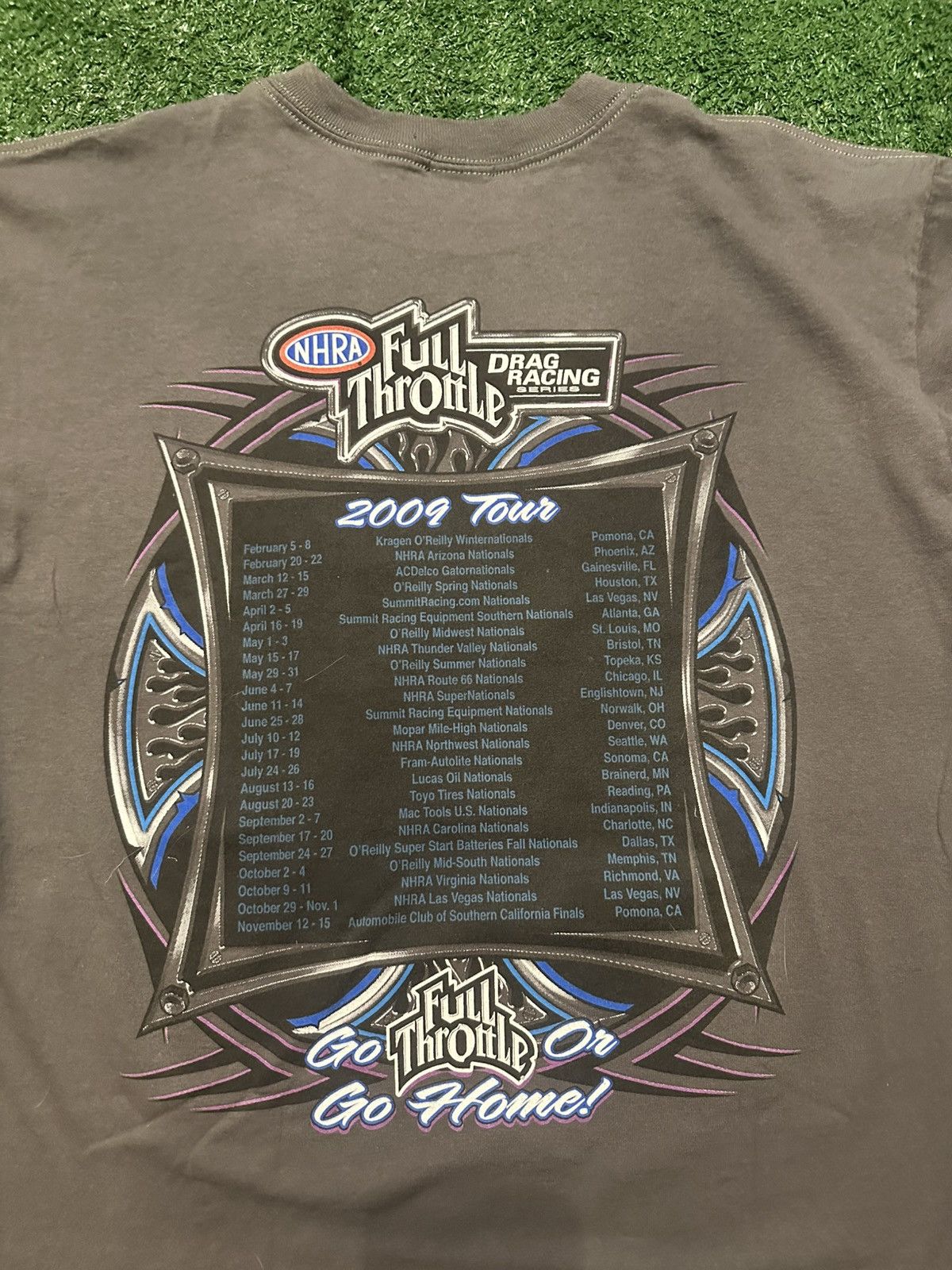 Other Vintage 2009 Full Throttle Motorcycle Drag Racing Shirt Size US L / EU 52-54 / 3 - 5 Thumbnail