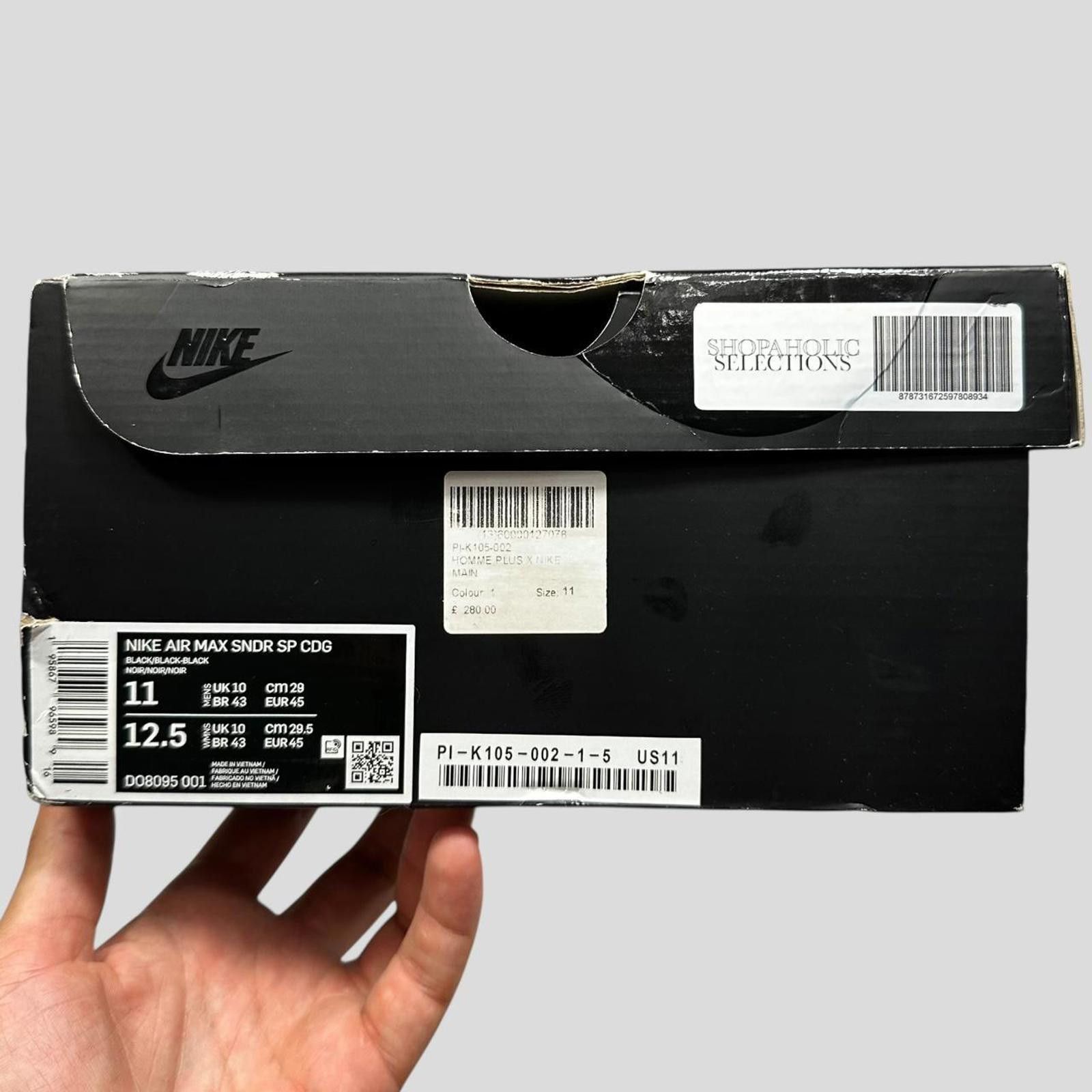 Nike Nike x CDG Air Sunder Black - UK10 Size US 11 / EU 44 - 8 Thumbnail