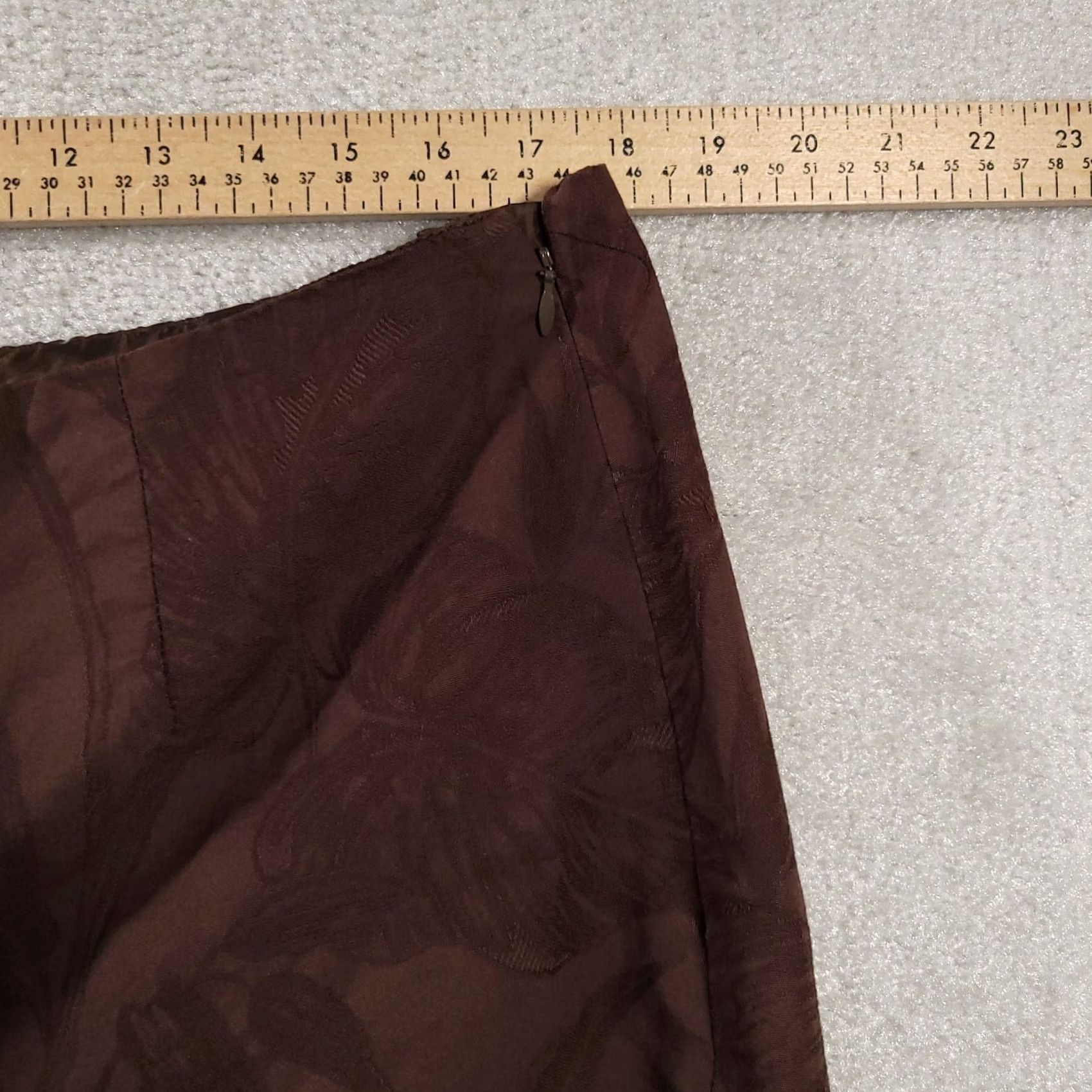Talbots Vintage Talbots Dress Pants Womens 18 Brown Side Zip Lined Embroidered Leaf USA Size 40" / US 18 - 5 Thumbnail