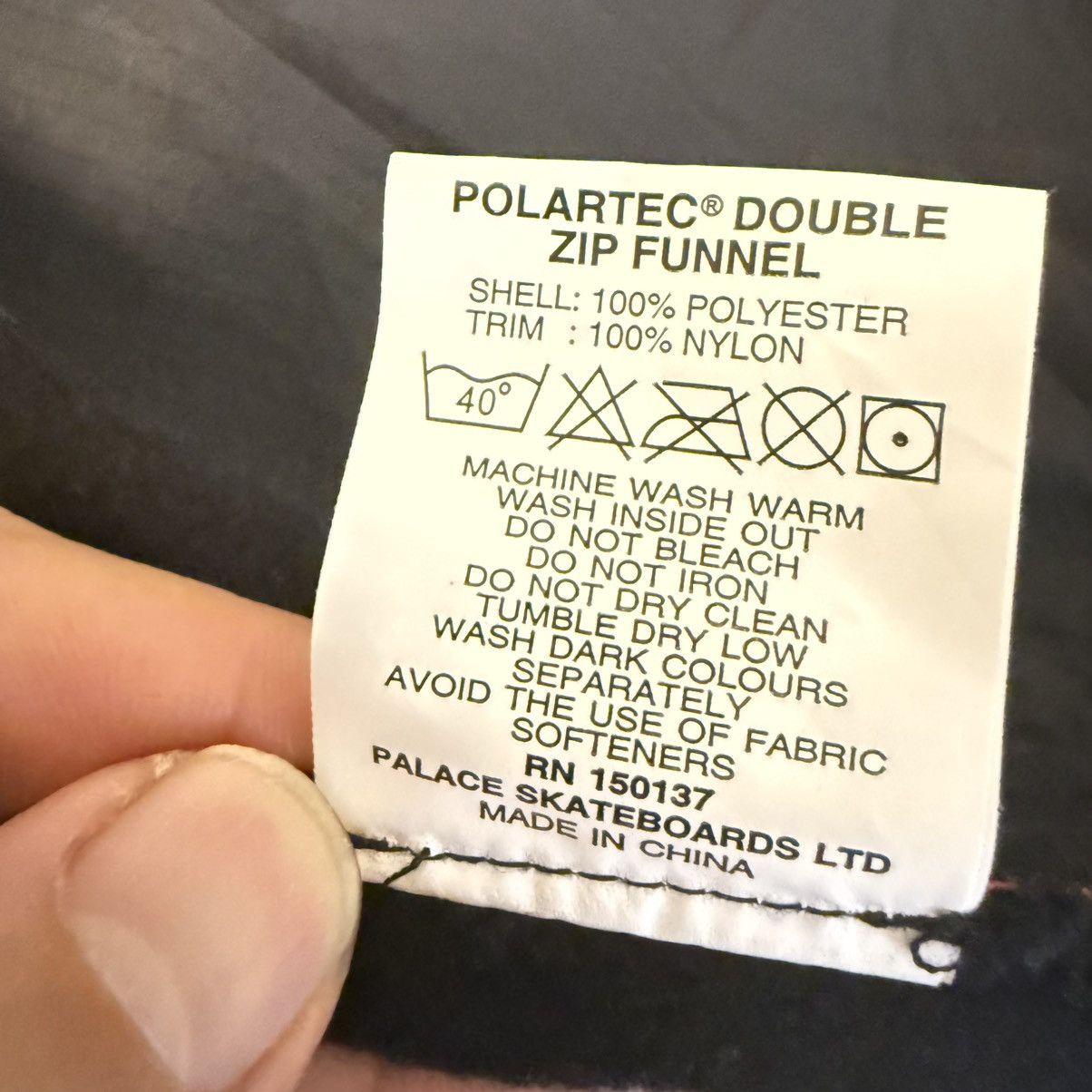 Palace Palace polartec double zip funnel Size US L / EU 52-54 / 3 - 7 Thumbnail