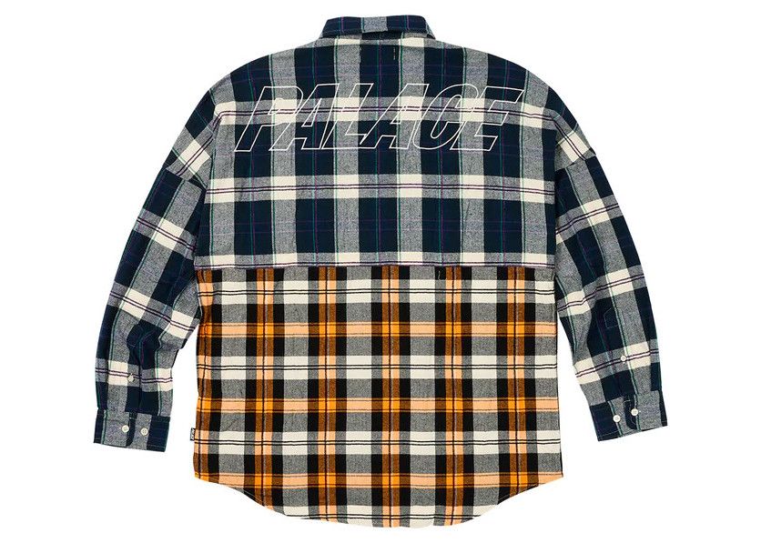 Palace Palace Checkmate Drop Shoulder Shirt Navy • M Size US M / EU 48-50 / 2 - 2 Thumbnail