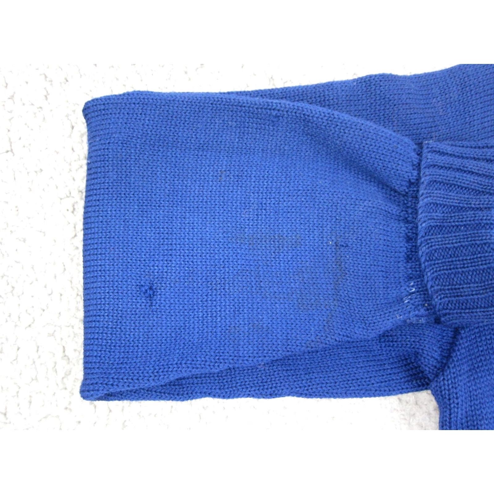 Vintage VINTAGE Dehen Mens Cardigan Sweater Wool 40 Blue Logo Button Knit 80s 90s Casual Mens Size US L / EU 52-54 / 3 - 7 Thumbnail