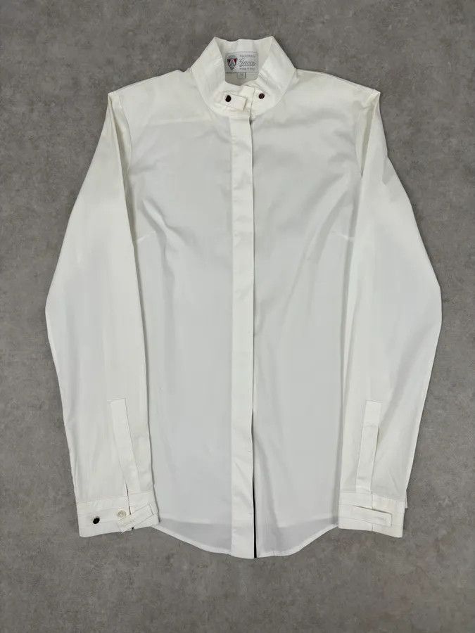 Gucci SS2008 Gucci White Web Stripe Shirt Size S / US 4 / IT 40 - 4 Thumbnail