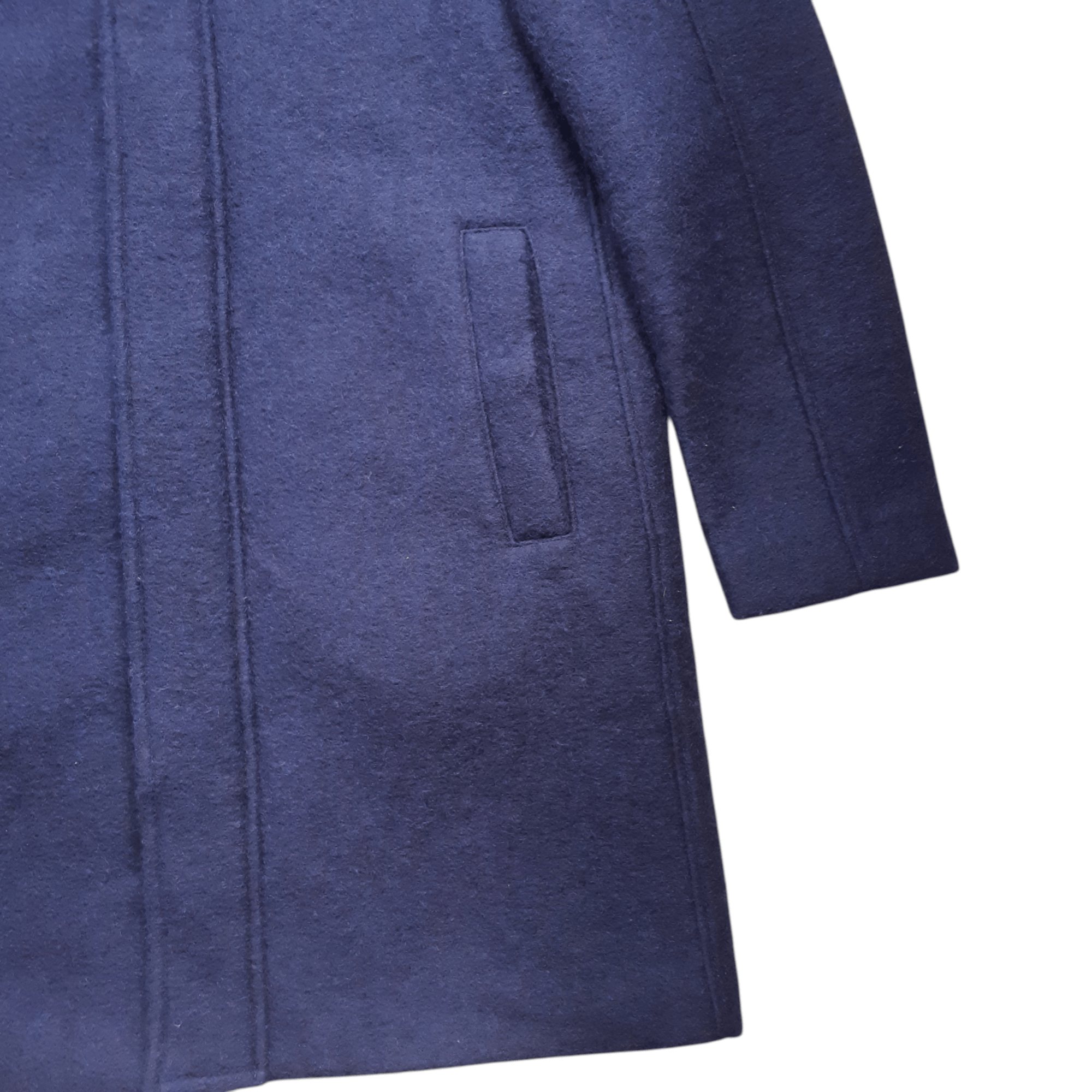 Adolfo Dominguez ADOLFO DOMINGUEZ Hooded Wool Coat Women size Small Navy Size S / US 4 / IT 40 - 5 Thumbnail