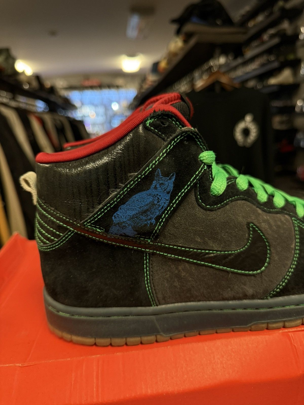 Nike Size 11 Nike Dunk High Premium SB 2008 Twin Peaks Night Owl Size US 11 / EU 44 - 7 Thumbnail