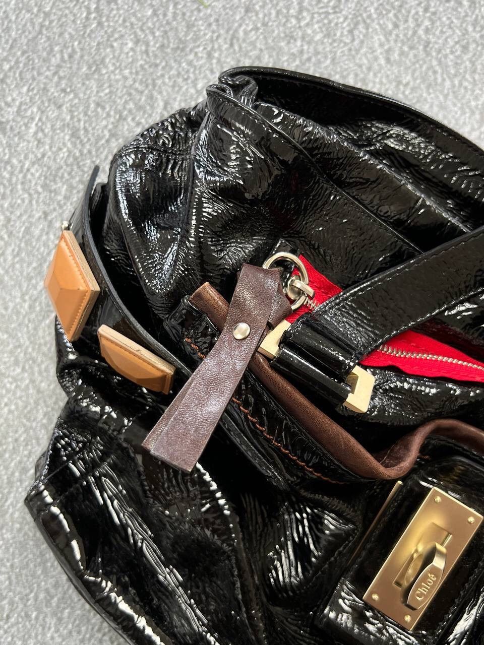 Chloe Chloe 00s Avant Garde Glamour Leather Handle Bag Size ONE SIZE - 12 Thumbnail