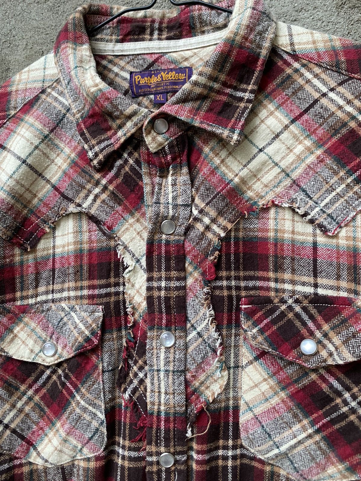 Beauty Beast Distresed Purple & yellow Junyawatanabe style Size US L / EU 52-54 / 3 - 4 Thumbnail