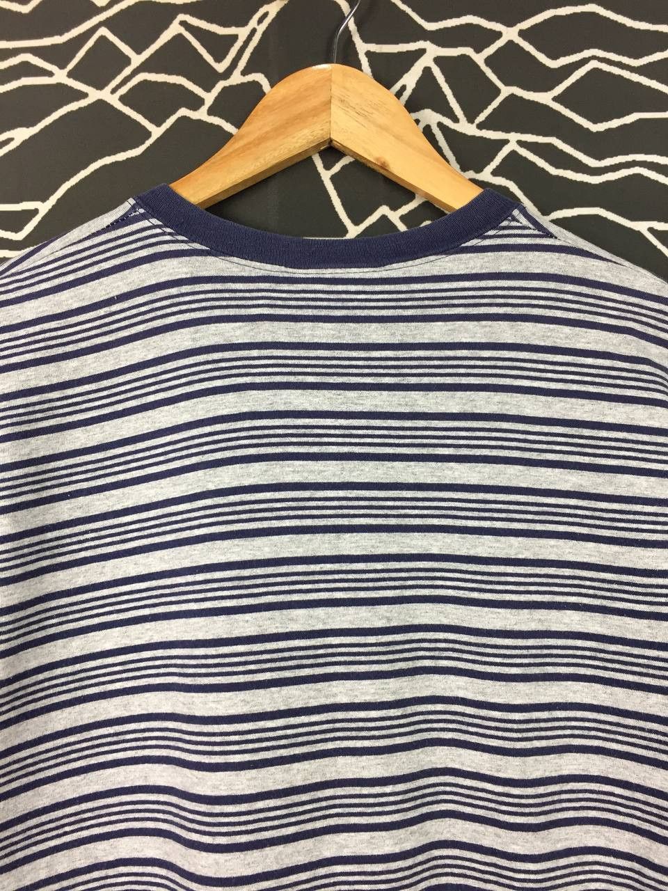 Converse Vtg 90s Converse All Star Made In Usa Stripe Tee Size US M / EU 48-50 / 2 - 7 Thumbnail