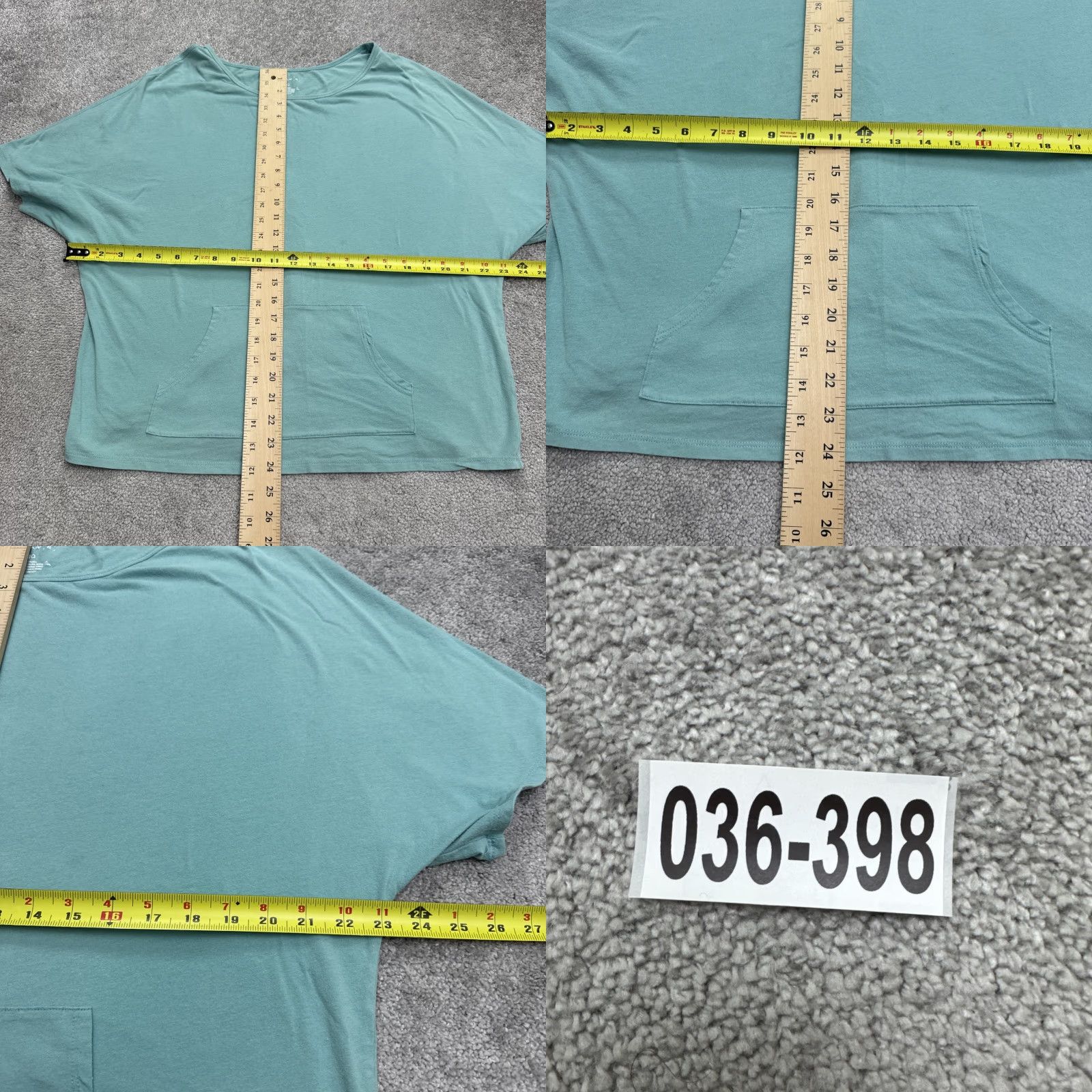 Tek Gear VINTAGE Tek Gear Women's Short Sleeve Yoga Top Medium Aqua Green Activewear Gym Casual Size M / US 6-8 / IT 42-44 - 8 Thumbnail