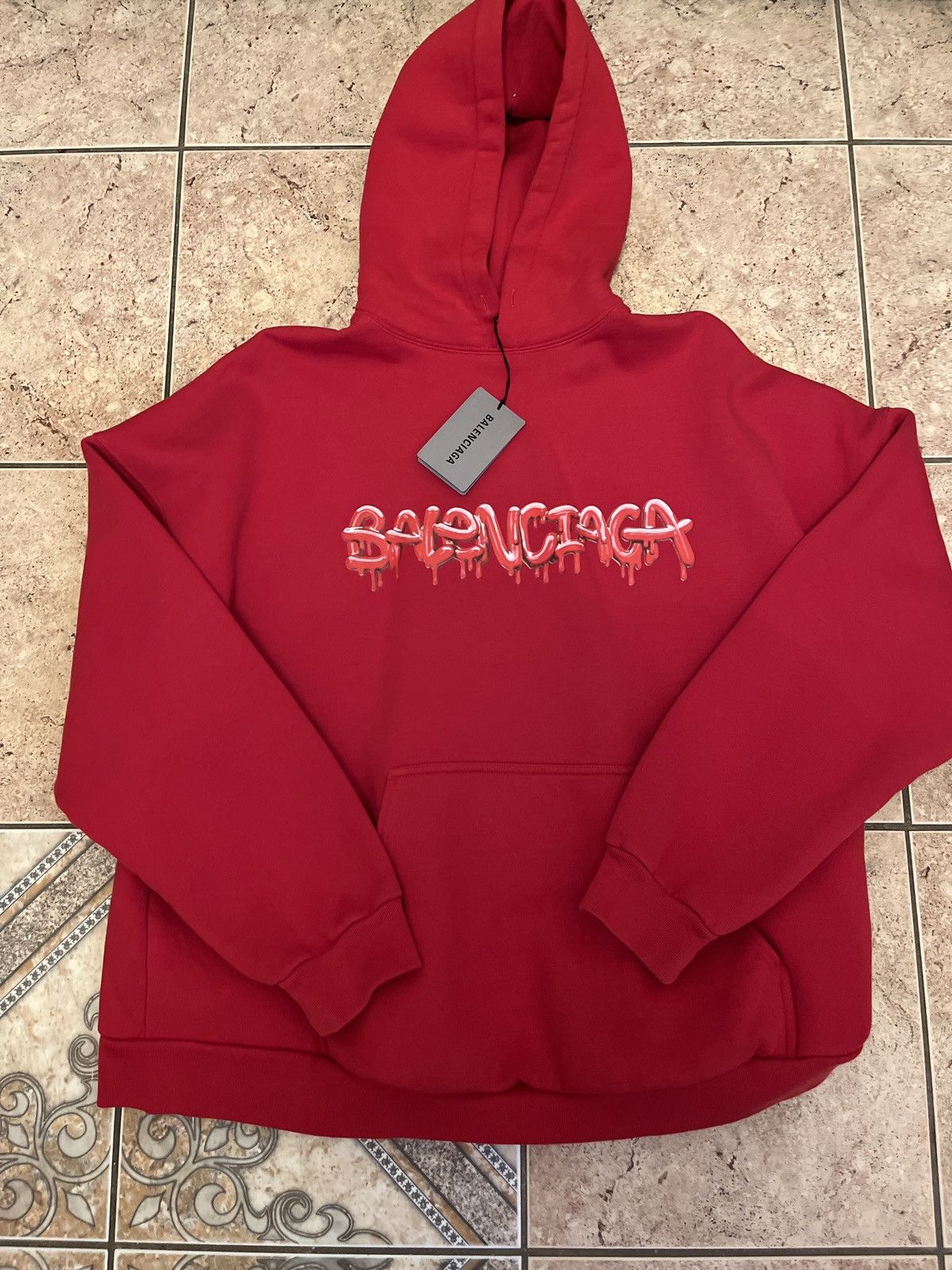Balenciaga Red Slime Hoodie