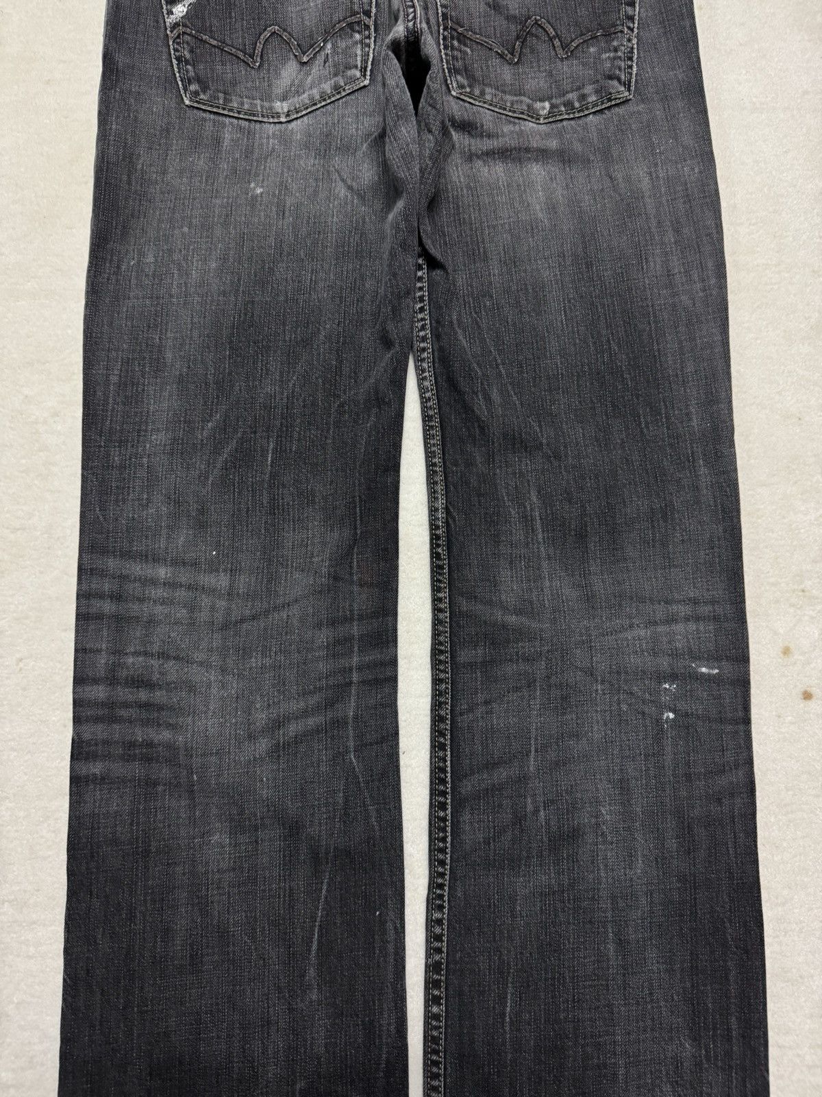 If Six Was Nine VINTAGE 1990s JAPAN RAGS FLARED GRUNGE CRAZY DISTRESS FADES Size US 32 / EU 48 - 13 Thumbnail