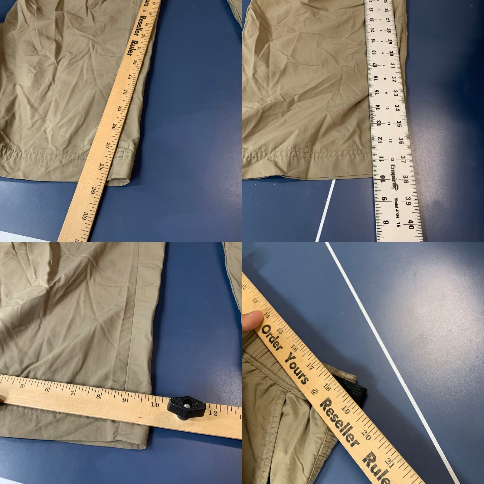 Vintage Gander Mountain Guide Series Mens 2XL Convertible Cargo Pant Tan 36x28.5 Beige Nylon Straight Pocket Cargo Size US 39 - 8 Thumbnail