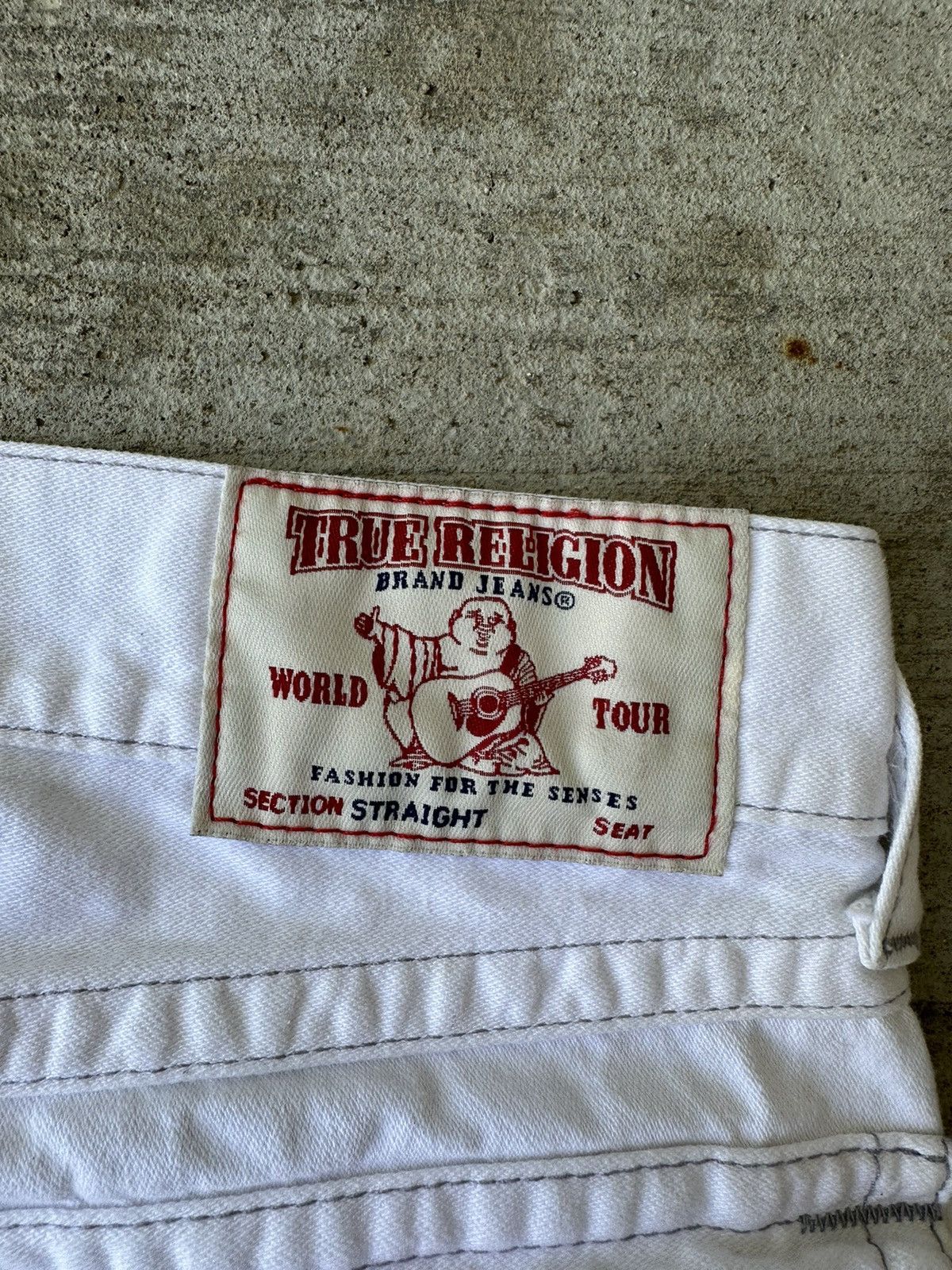 True Religion Y2K True Religion White Jeans Size US 31 - 13 Thumbnail