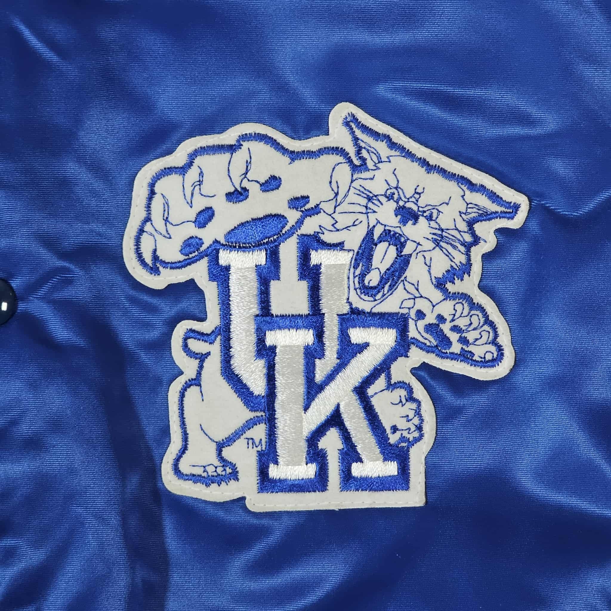 Chalk Line Kentucky Wildcats Vintage 80s Chalk Line Satin Bomber Jacket Size US XL / EU 56 / 4 - 4 Thumbnail