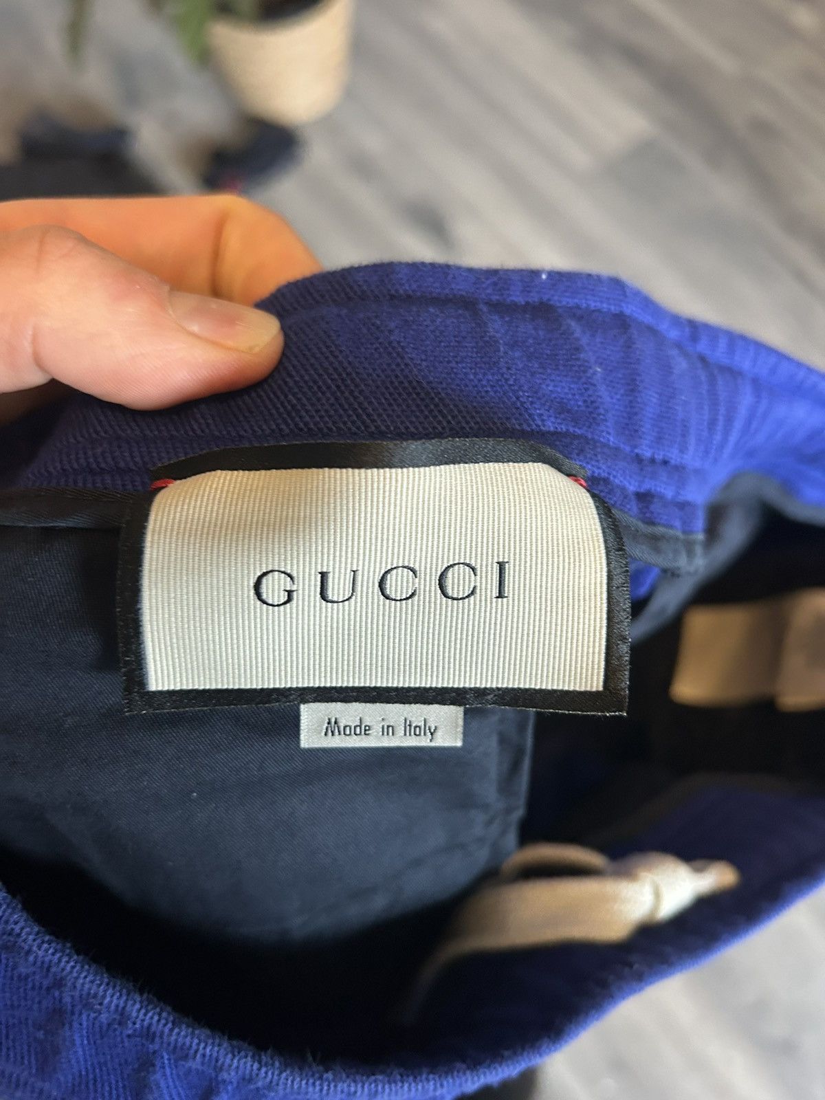 Gucci Blue Jersey Track Pants with Logo Stripes Size US 32 / EU 48 - 7 Thumbnail