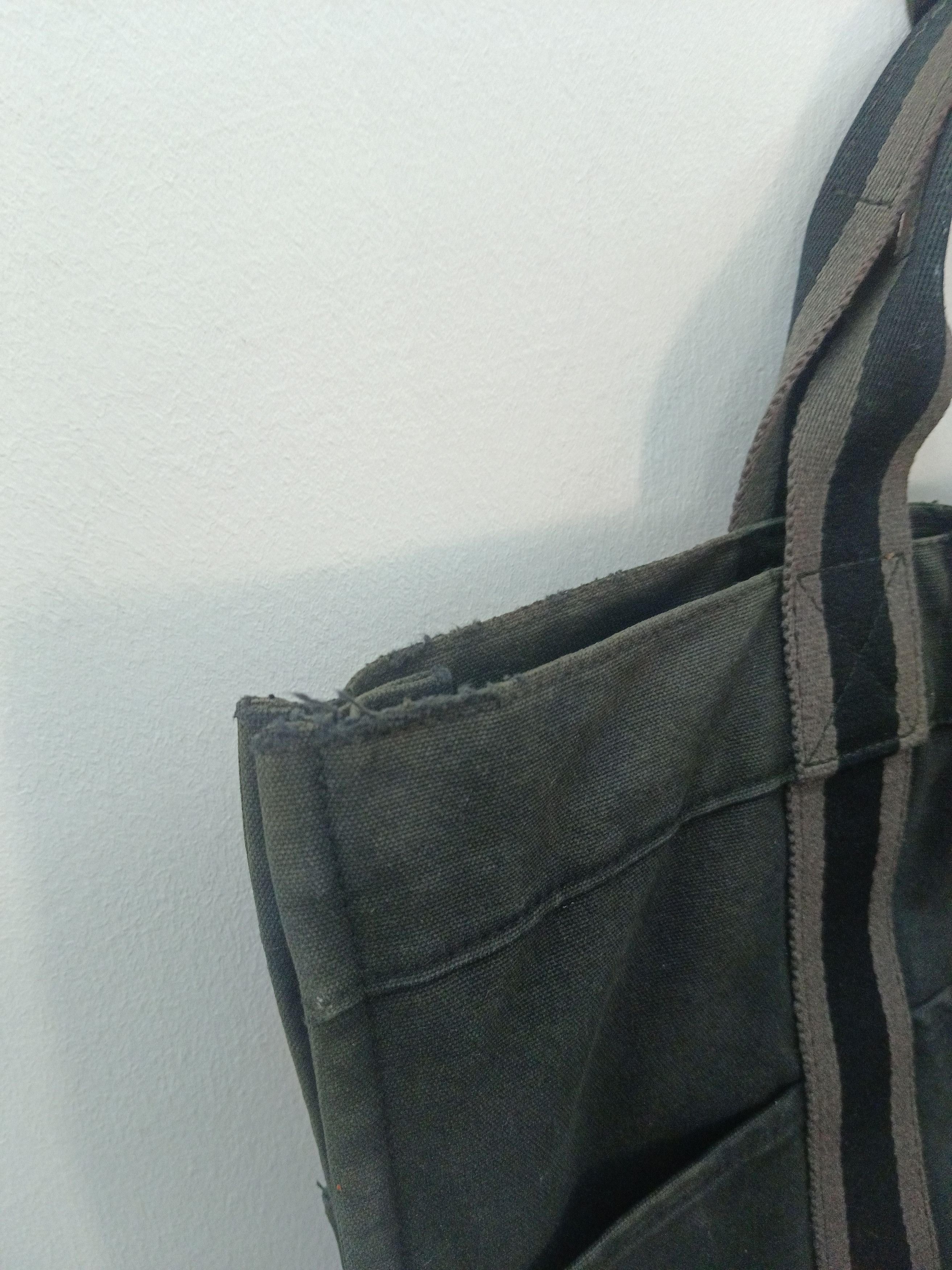 Hermes Hermès Fourre Tout MM Canvas Tote Bag Black/Grey Size ONE SIZE - 10 Thumbnail
