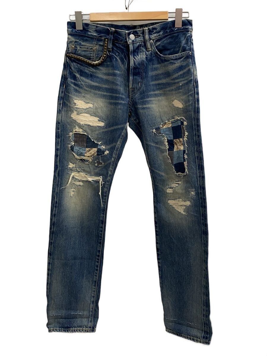 Hysteric Glamour Patchwork Distressed Denim Jeans Size US 30 / EU 46 - 1 Thumbnail