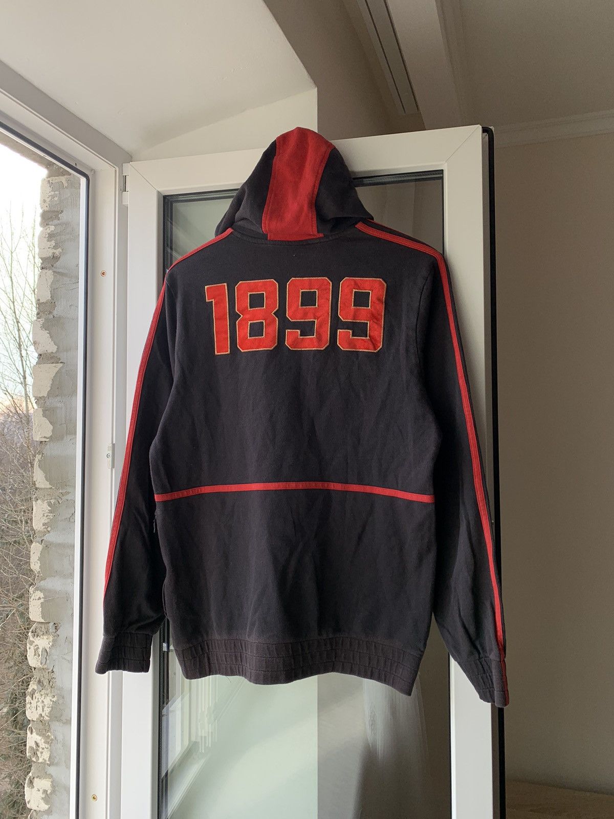 Adidas × Vintage 🔥ADIDAS AC MILAN VINTAGE 00’s BLOKCORE HOODIE TRACK Size US M / EU 48-50 / 2 - 7 Thumbnail