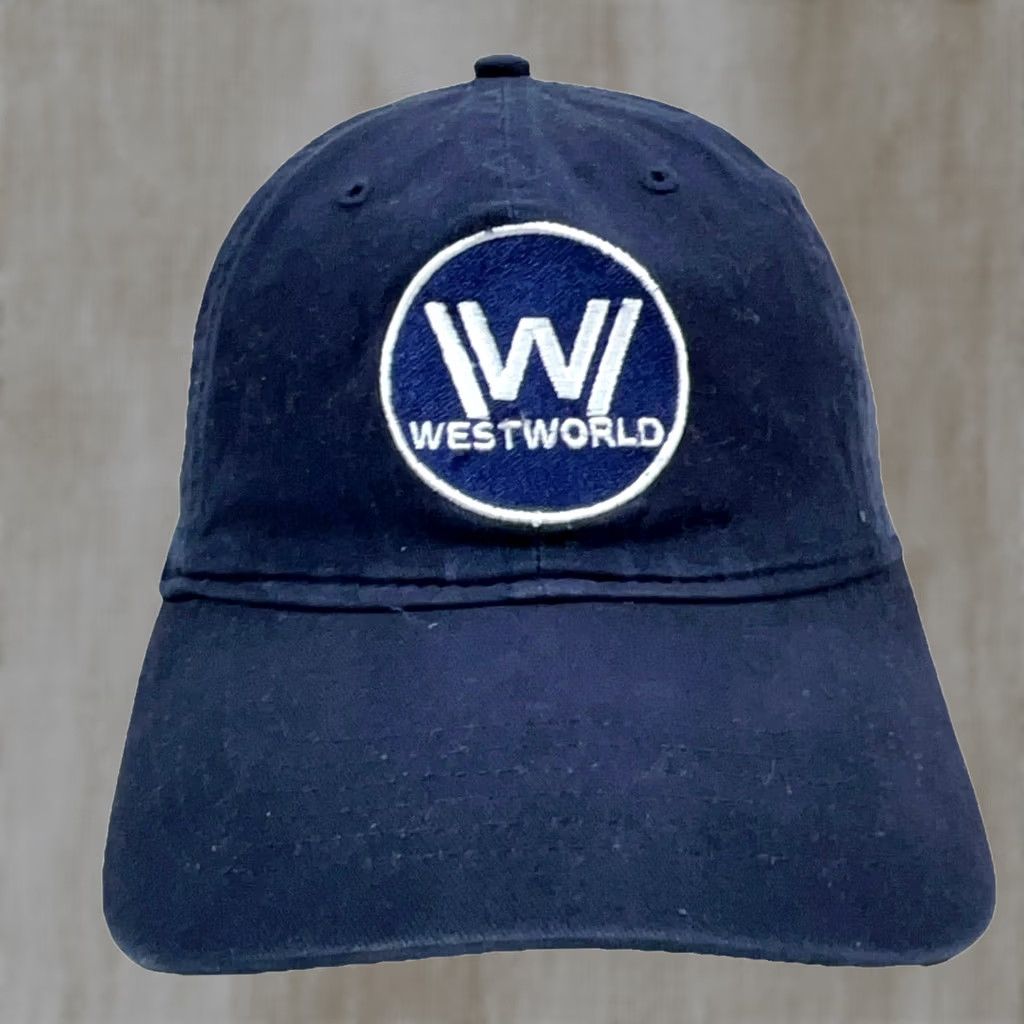 Vintage West World HBO TV Show Promo Hat Cap Strap Back Blue White Baseball Plain Dad Size ONE SIZE - 1 Thumbnail