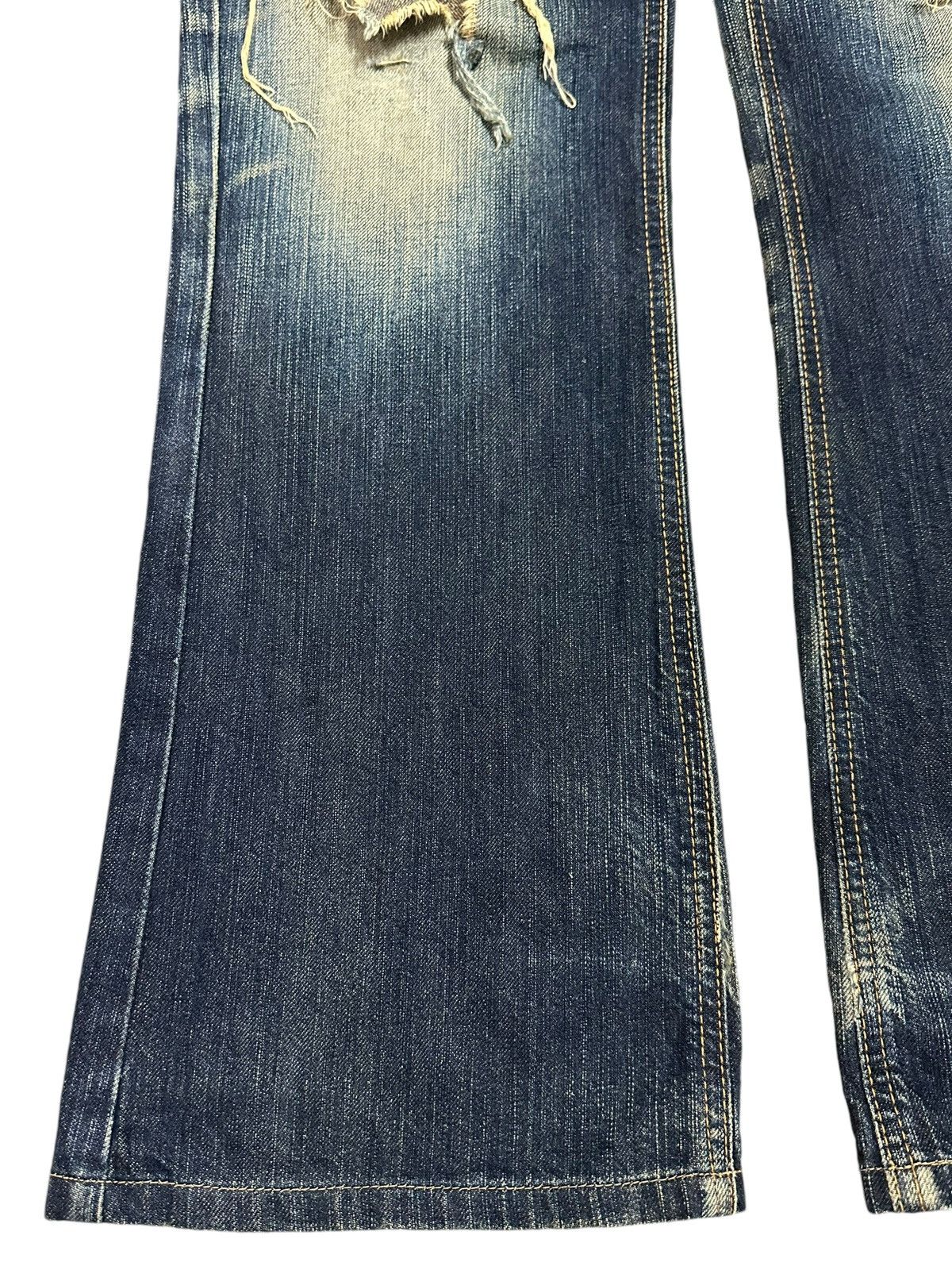 Edwin Vintage Edwin Blue Trip Blue Wash Distressed Loose Jeans Size US 31 - 7 Thumbnail
