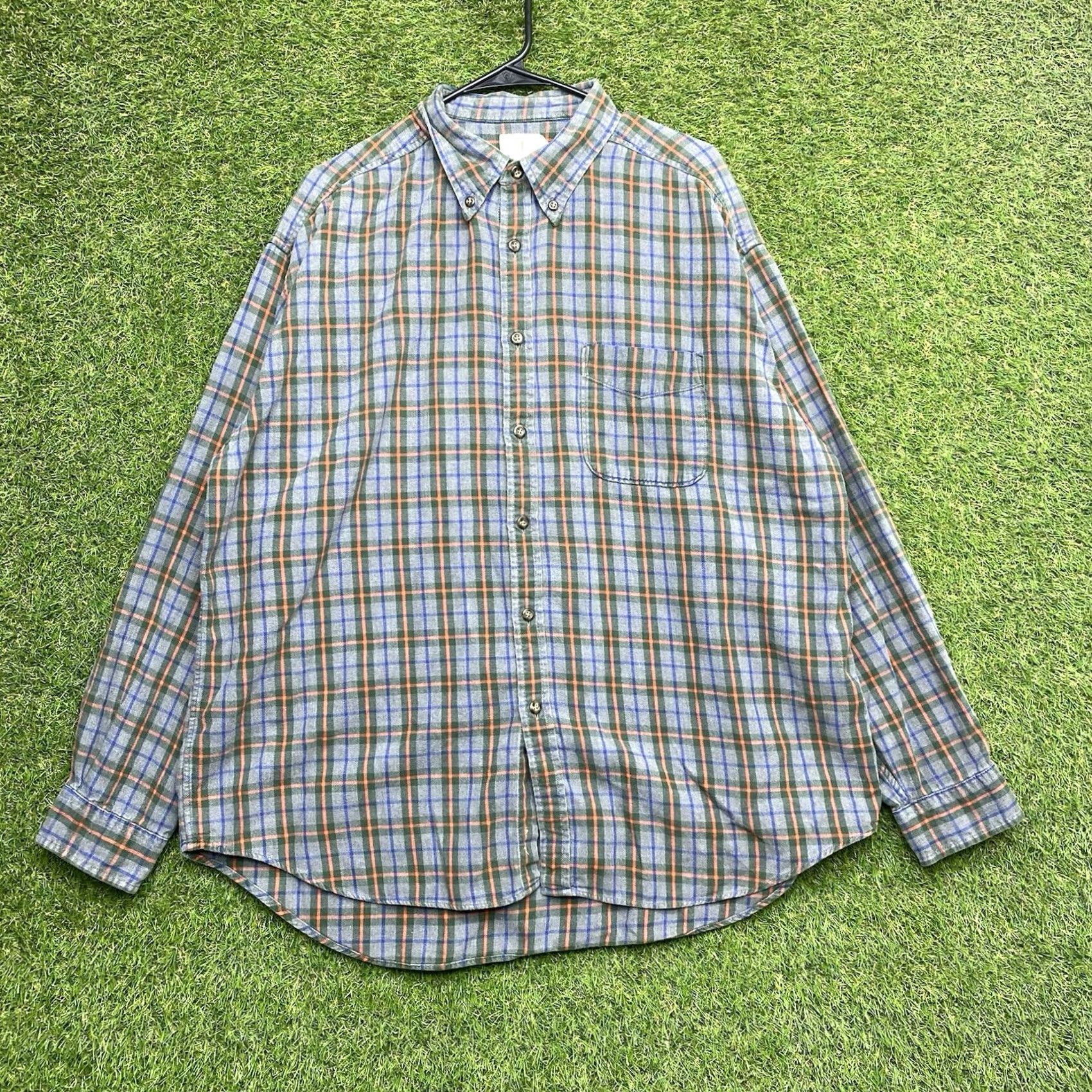 J.Crew J. Crew Oarsman Flannel Shirt Mens XL Blue Vintage Plaid Long Sleeve Workwear Size US XL / EU 56 / 4 - 2 Thumbnail