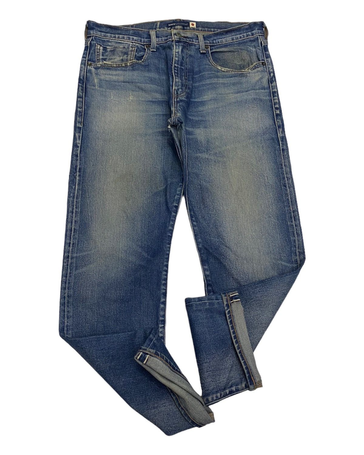 Japanese Brand × Levi's × Levi's Made & Crafted LEVIS MADE & CRAFT JAPAN MADE SELVEDGE DISTRESSED DENIM JEAN Size US 35 - 6 Thumbnail