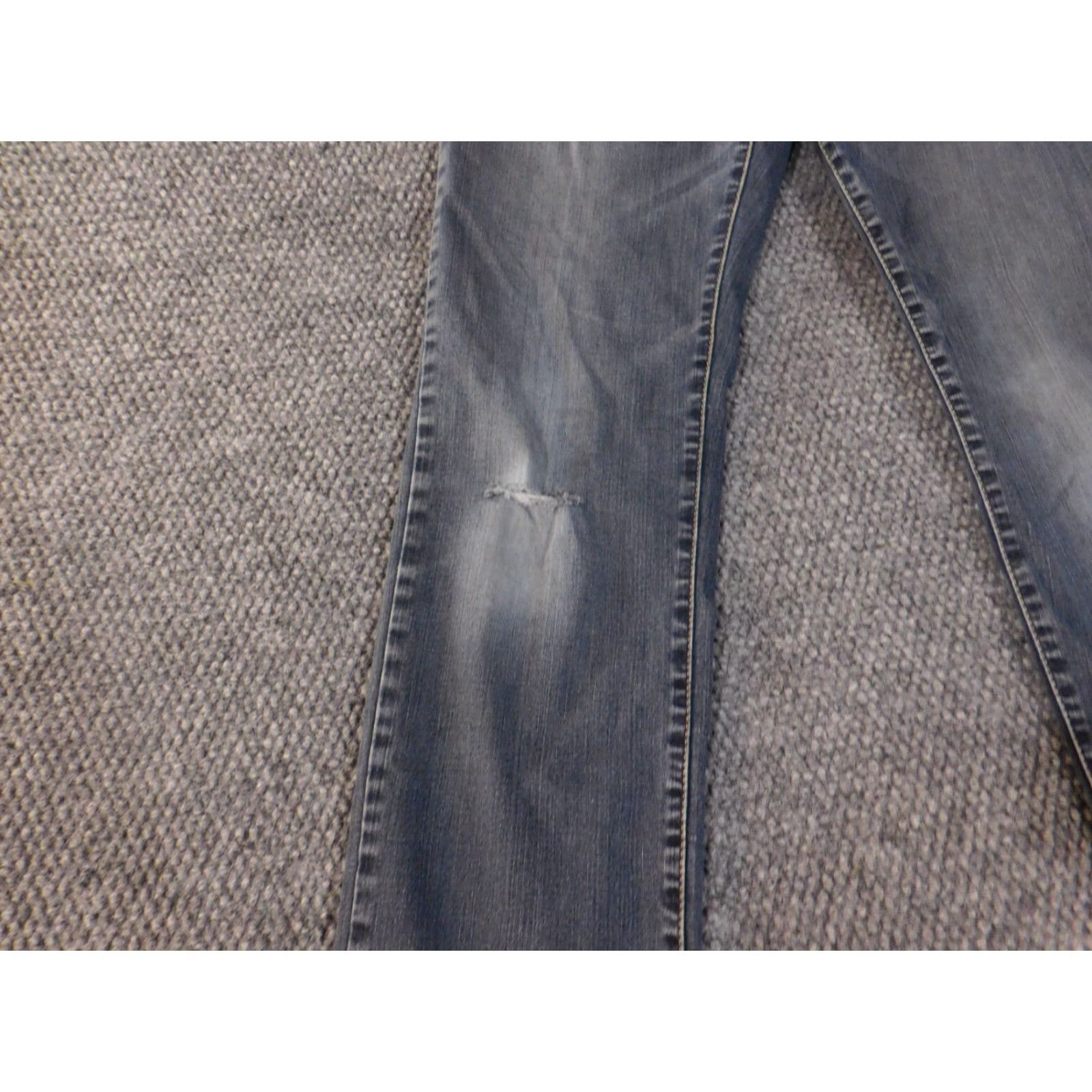 American Eagle Outfitters American Eagle Outfitters Jeans Mens 30x32 Blue Slim Straight Distressed Flex Stretch Denim Size US 30 / EU 46 - 3 Thumbnail