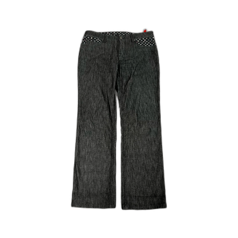 Louis Vuitton Colorful Logo Denim Pants 42