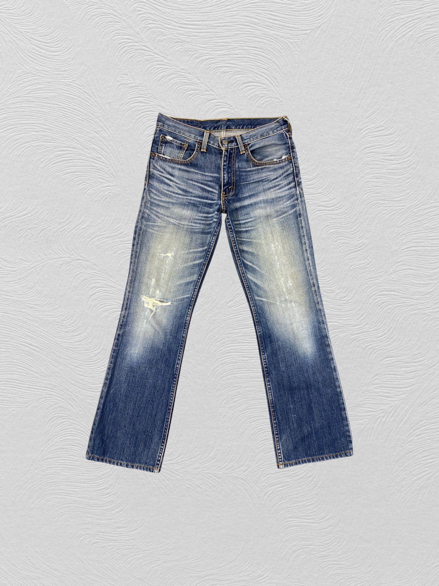 Japanese Brand Distressed Blue Vintage Levi's 707 29x28.5 Denim -JN1394 Size US 29 - 1 Thumbnail