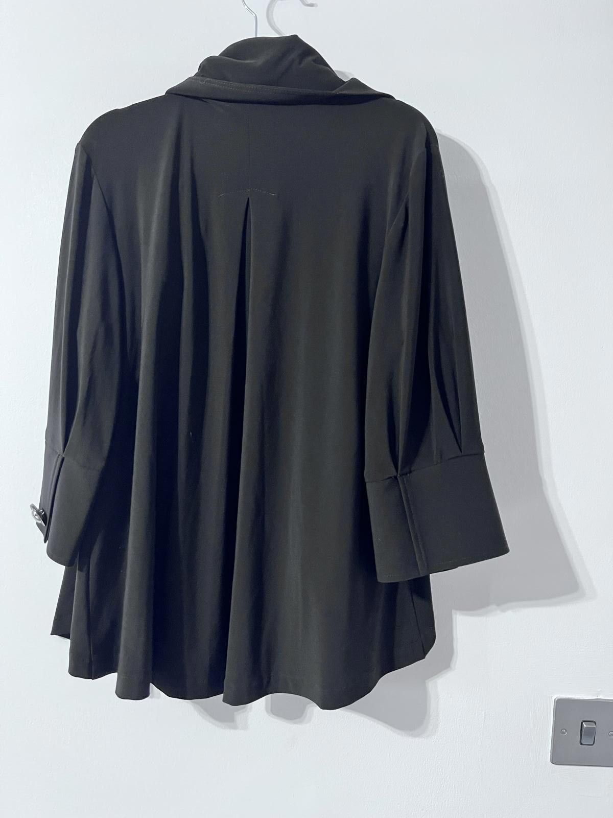 Other Joseph Ribkoff Black Jacket with Statement Collar – UK 12 Size M / US 6-8 / IT 42-44 - 8 Thumbnail