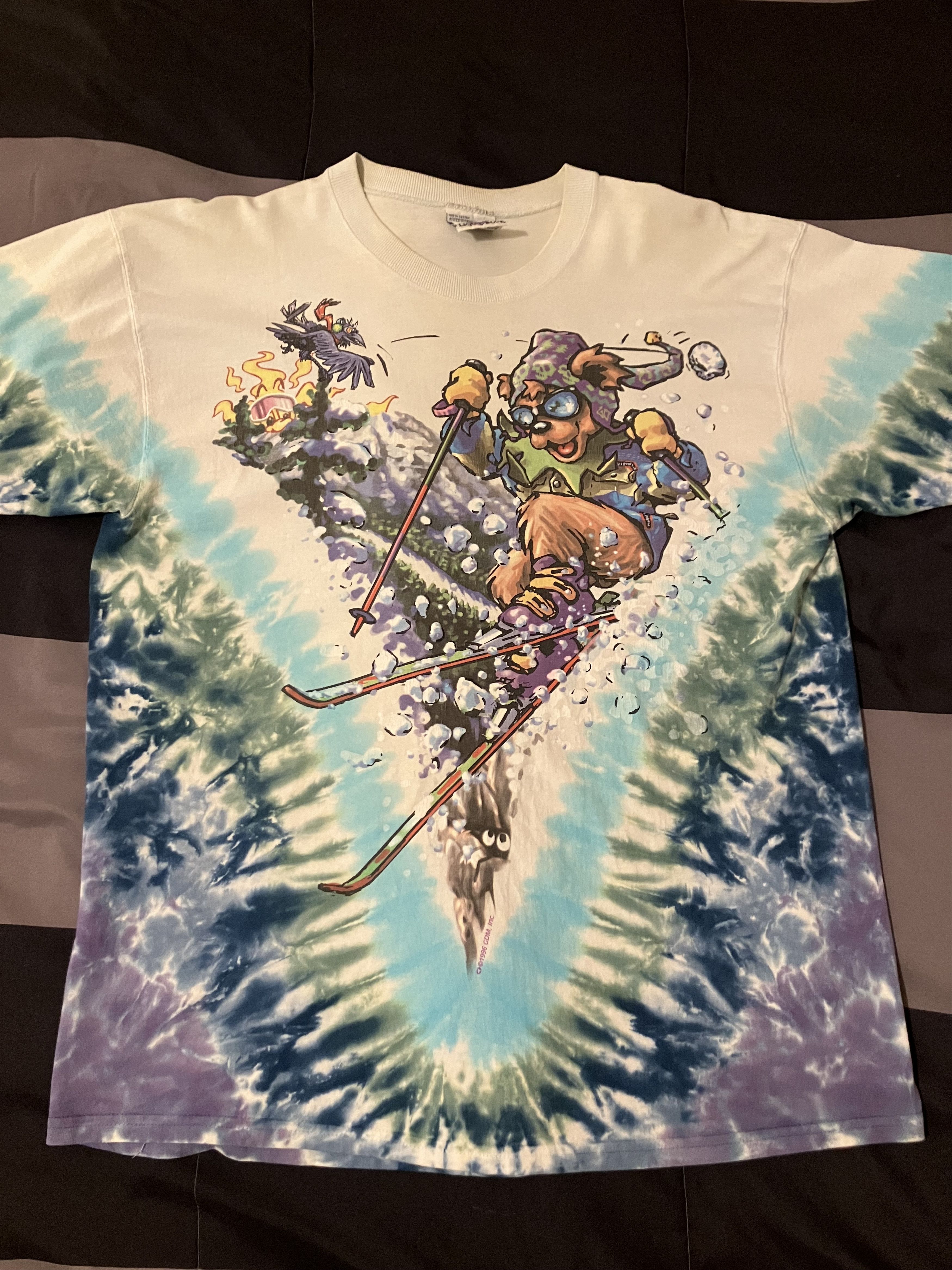 Grateful Dead Vintage Grateful Dead Ski Dead 1996 Liquid Blue Shirt Size US L / EU 52-54 / 3 - 1 Thumbnail