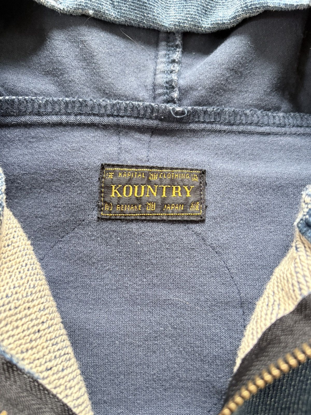 Kapital RARE Kapital Bivouac Zip Quilted Hoodie Size US L / EU 52-54 / 3 - 4 Thumbnail