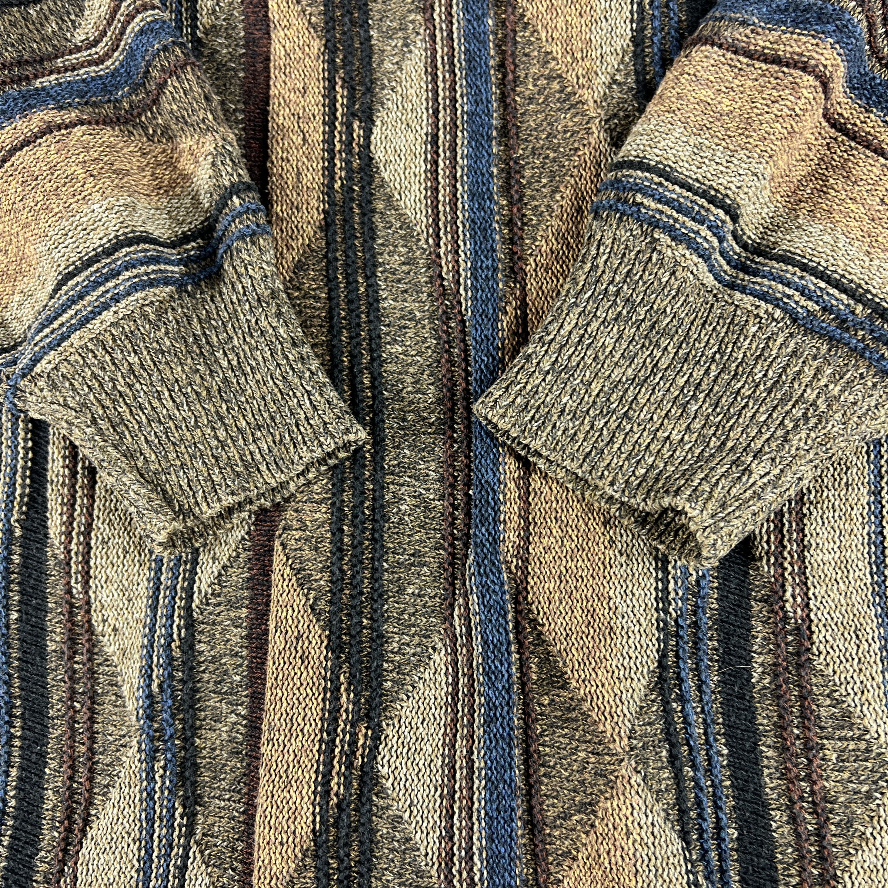 Oscar De La Renta VTG Oscar De La Renta Knit Sweater Brown Grandpa Crewneck Size US L / EU 52-54 / 3 - 2 Thumbnail