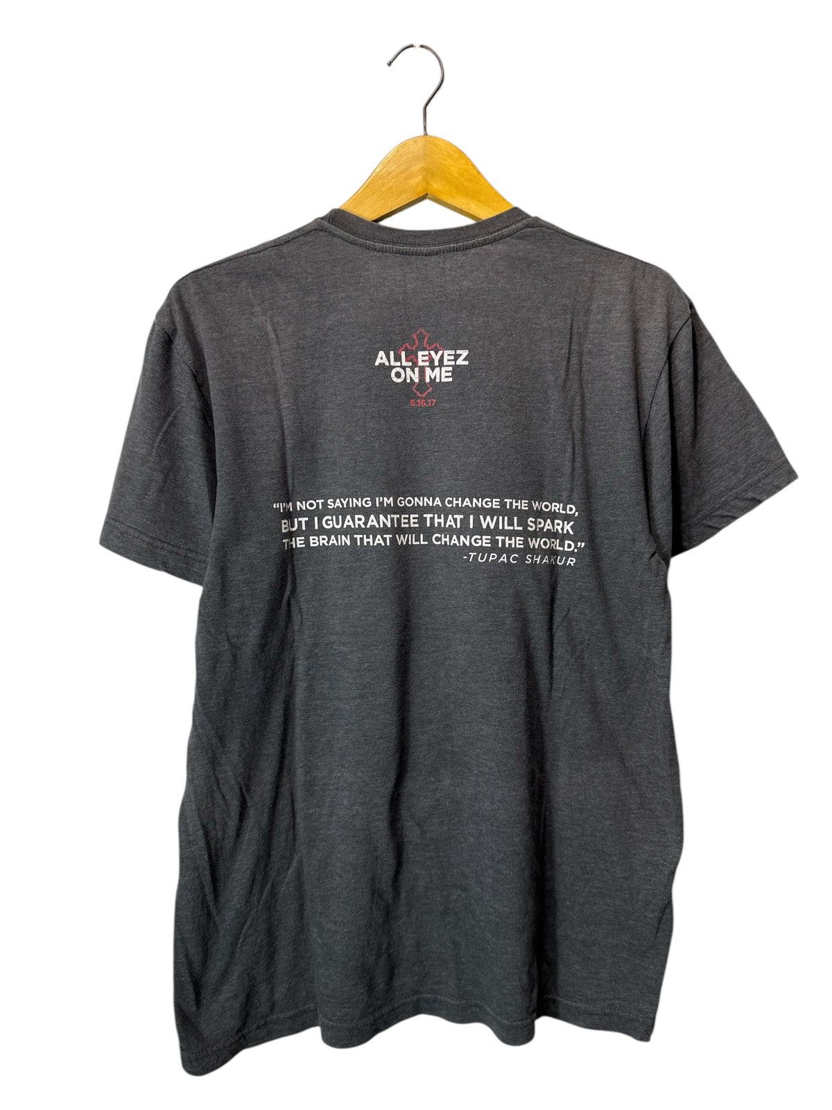 Rap Tees SICK FADED ALL EYEZ ON ME BEST QUOTES Tupac Shakur T shirt Size US M / EU 48-50 / 2 - 2 Thumbnail