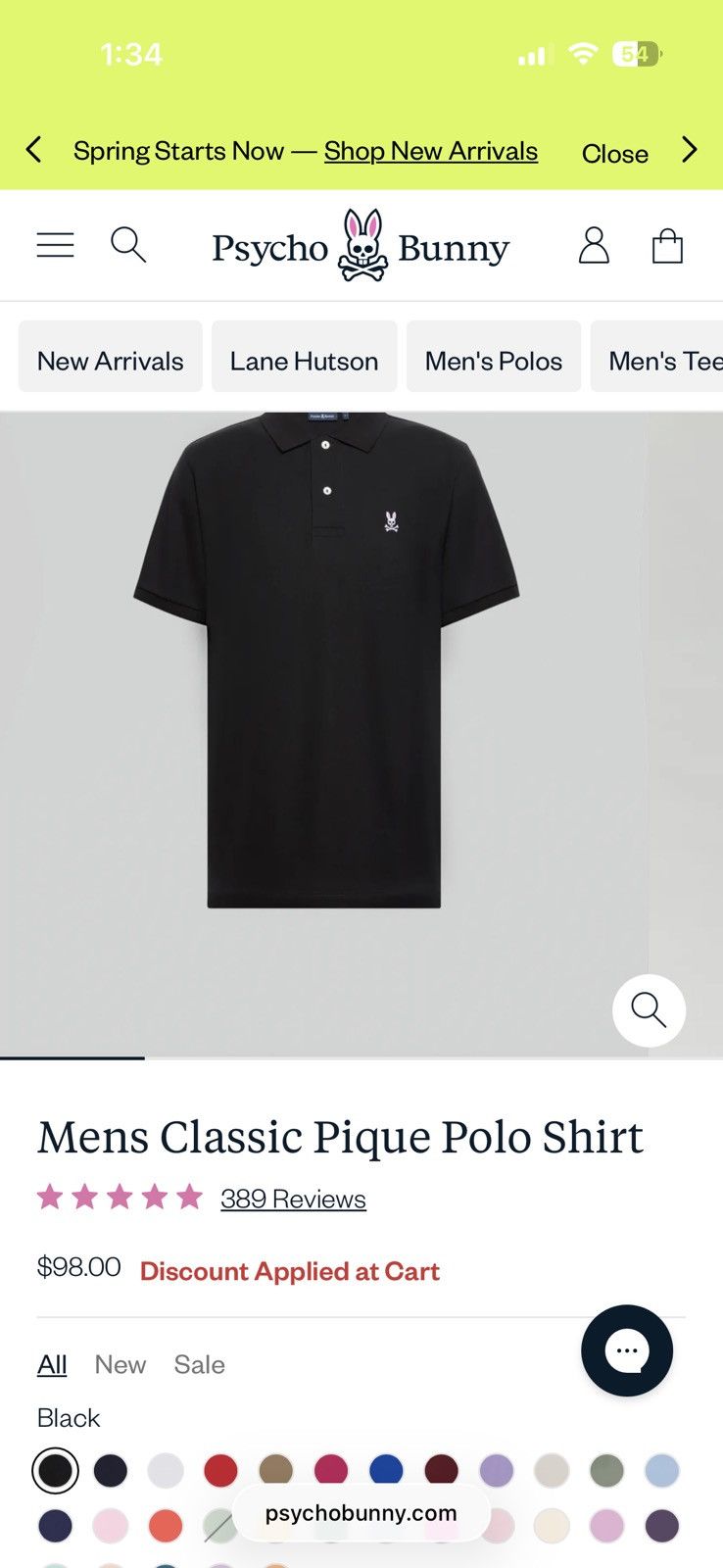 Psycho Bunny Psycho Bunny Classic Polo Size US S / EU 44-46 / 1 - 4 Thumbnail