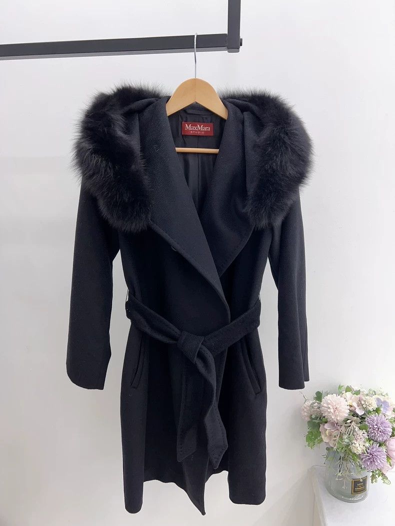Max Mara Max Mara Studio Classic Wool Coat Size S / US 4 / IT 40 - 1 Thumbnail